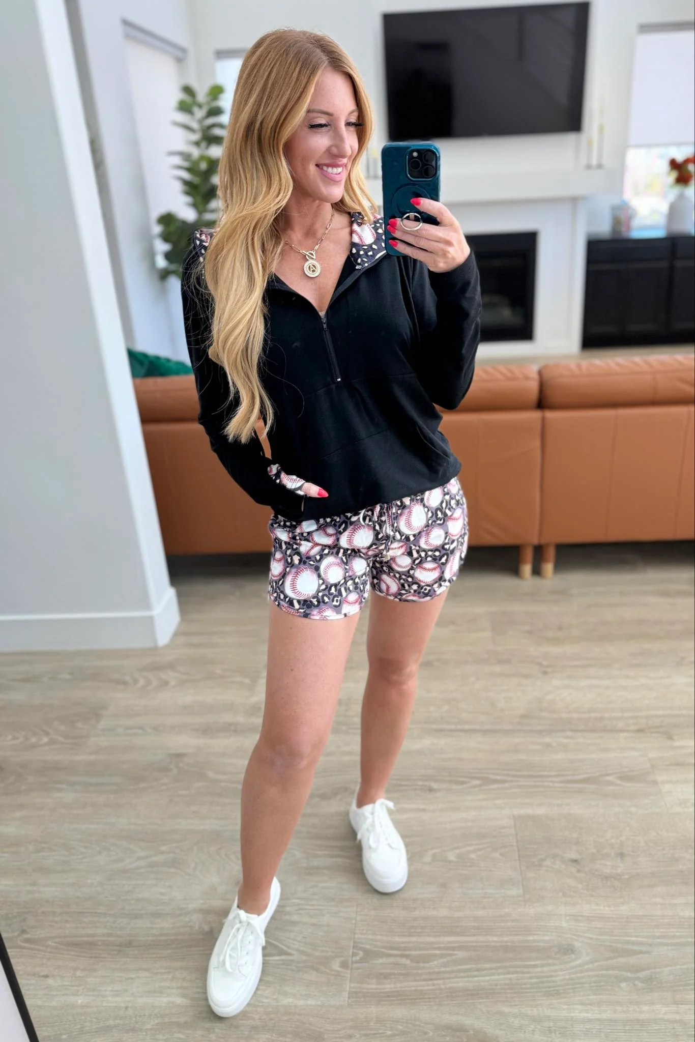 Audre Half Zip Hoodie in Three Prints - RTS - Image 9