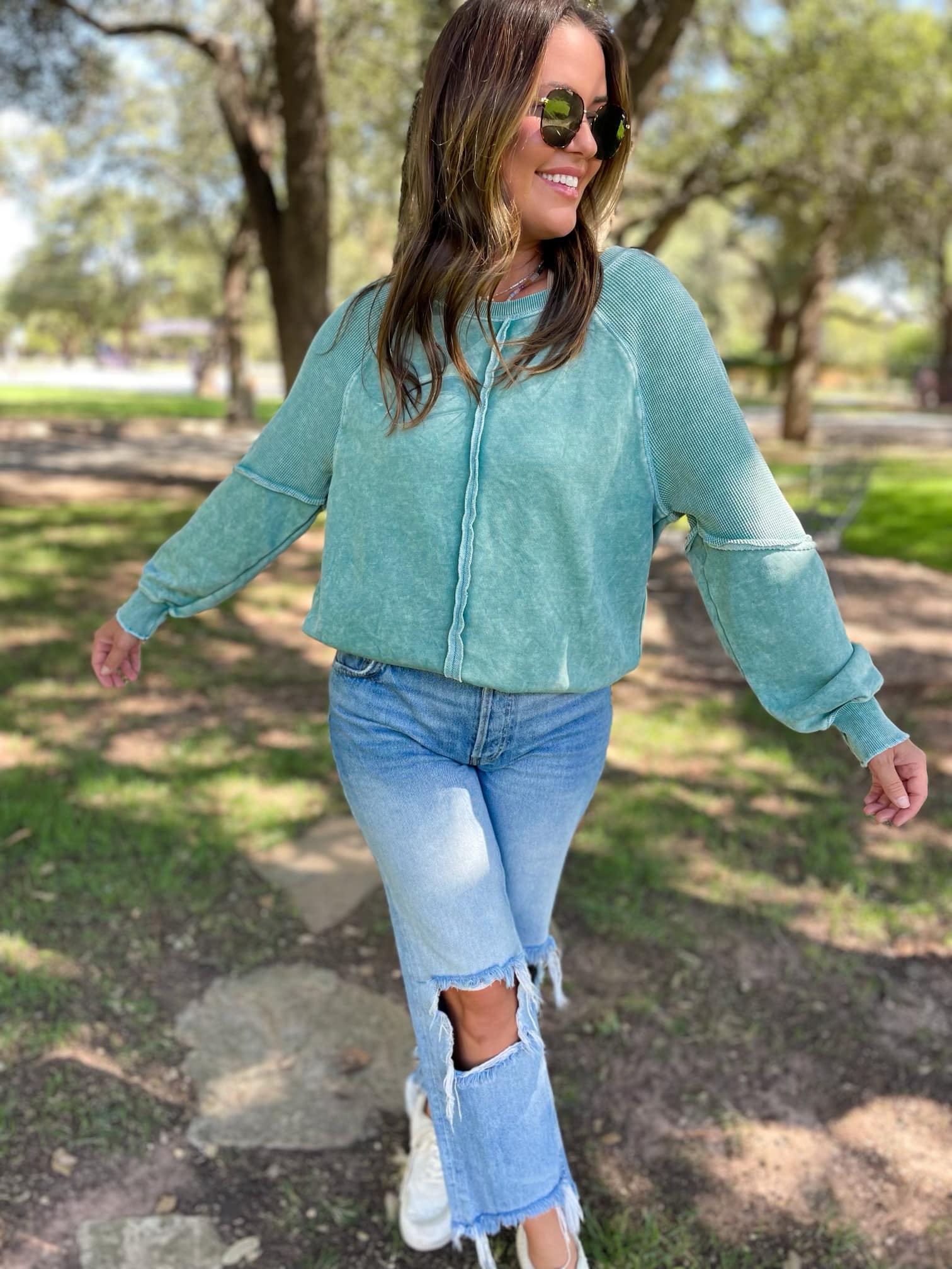 PREORDER: Best Selling Elliott Exposed Seam Sweatshirt in Five Colors - Ships in 4 weeks - Image 10