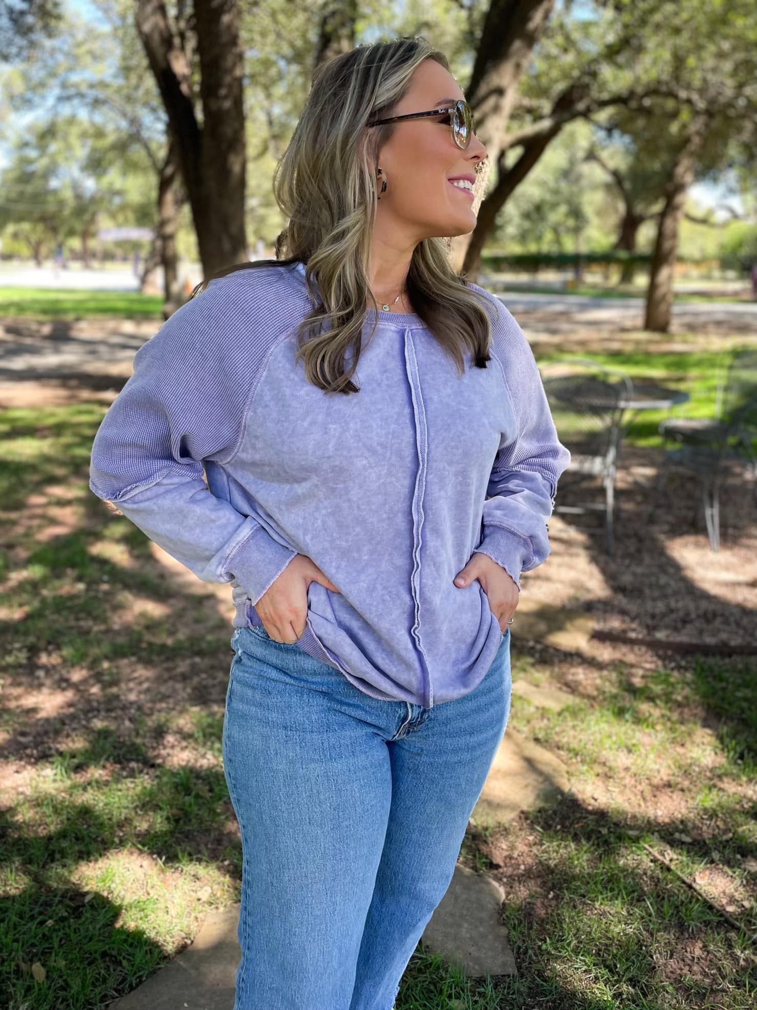 PREORDER: Best Selling Elliott Exposed Seam Sweatshirt in Five Colors - Ships in 4 weeks - Image 15