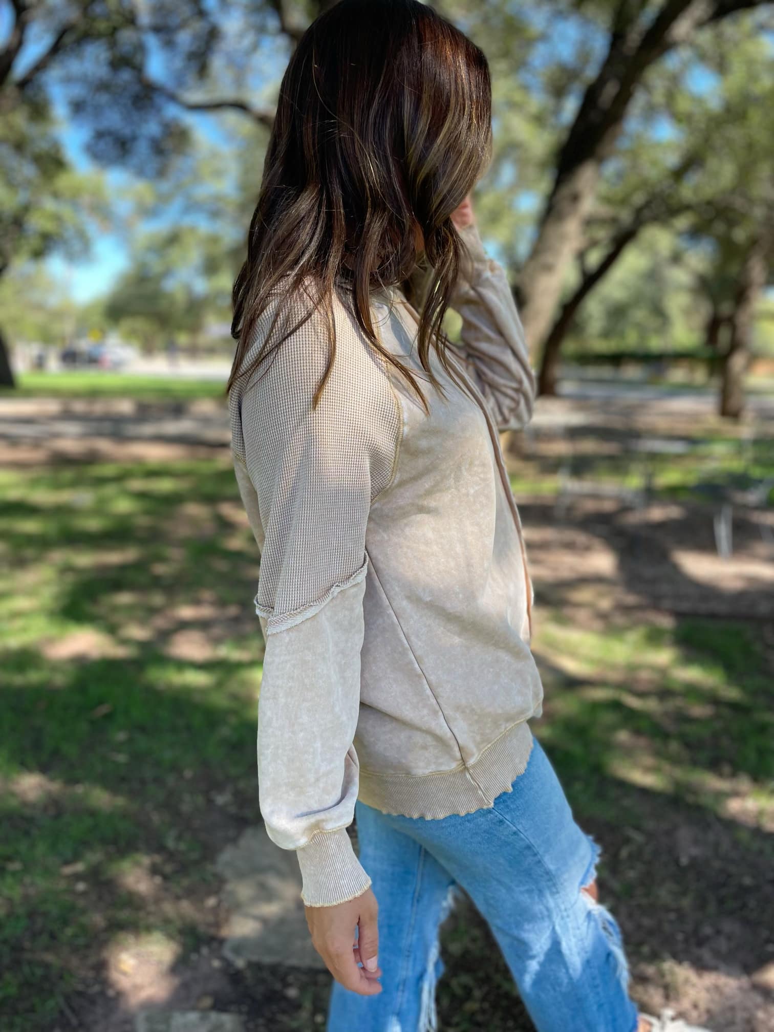 PREORDER: Best Selling Elliott Exposed Seam Sweatshirt in Five Colors - Ships in 4 weeks - Image 7