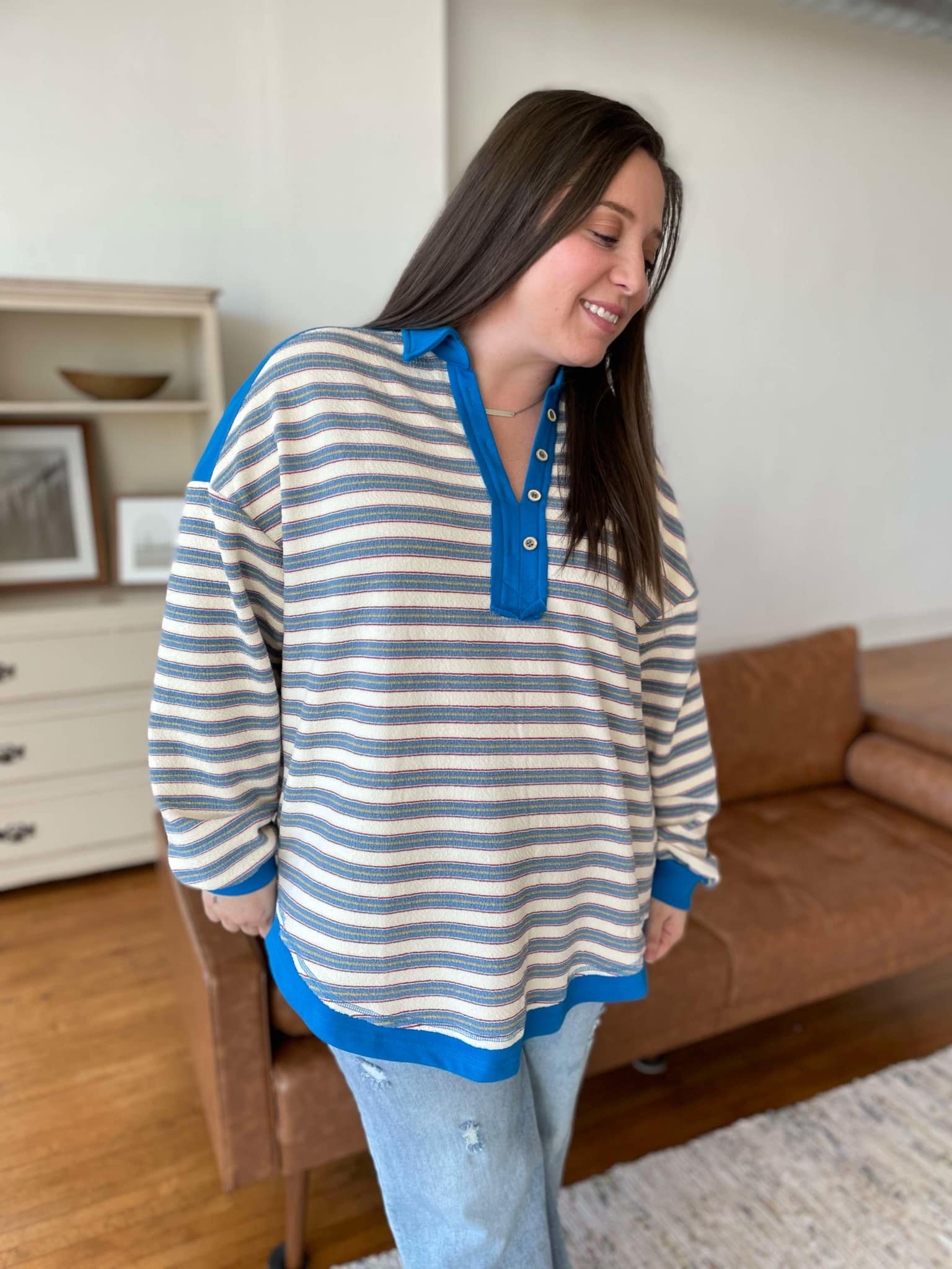 PREORDER: Beyond the Sea Striped Top in Three Colors - Image 8