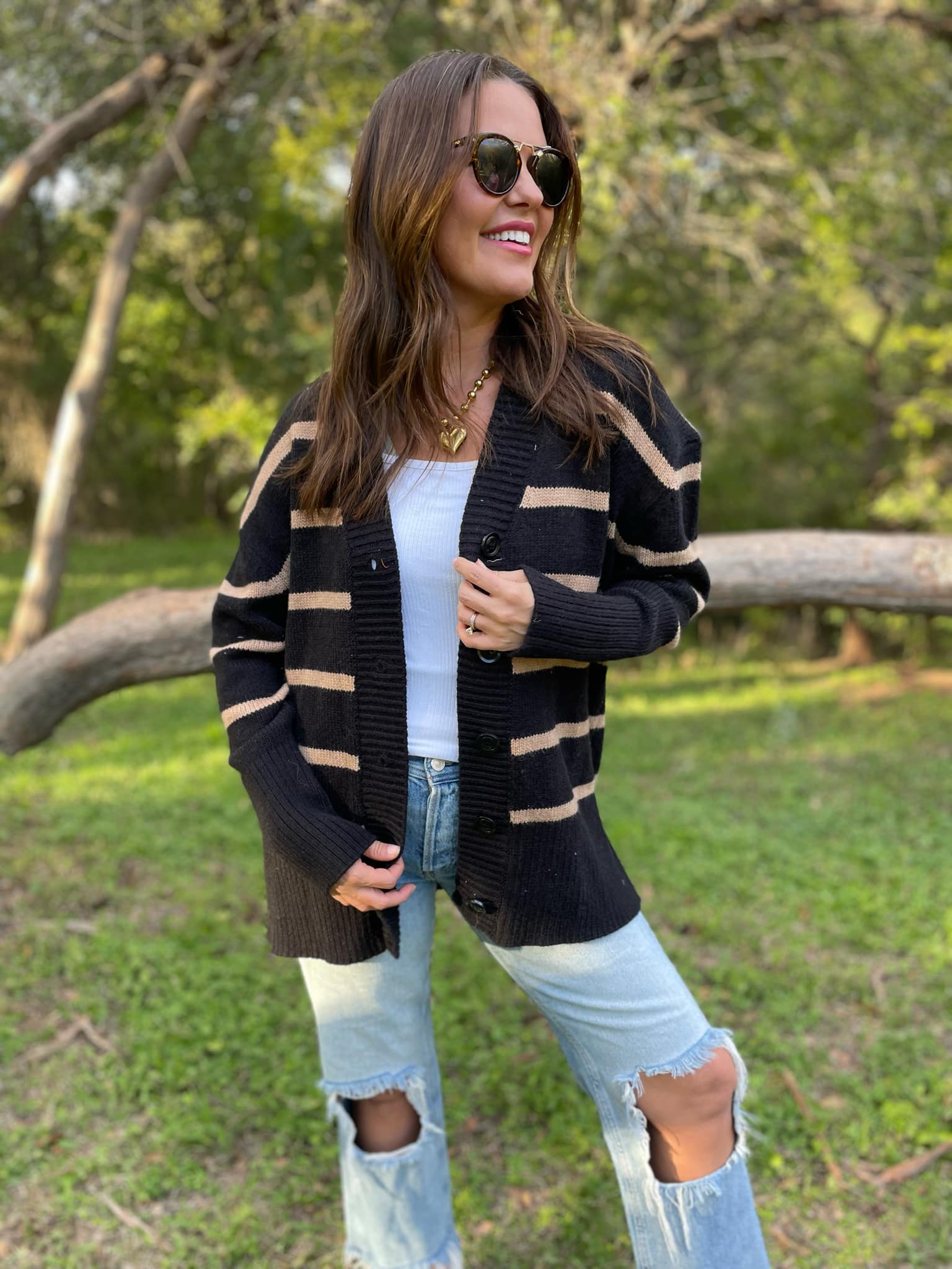 PREORDER: Brooks Striped Cardigan - Image 5