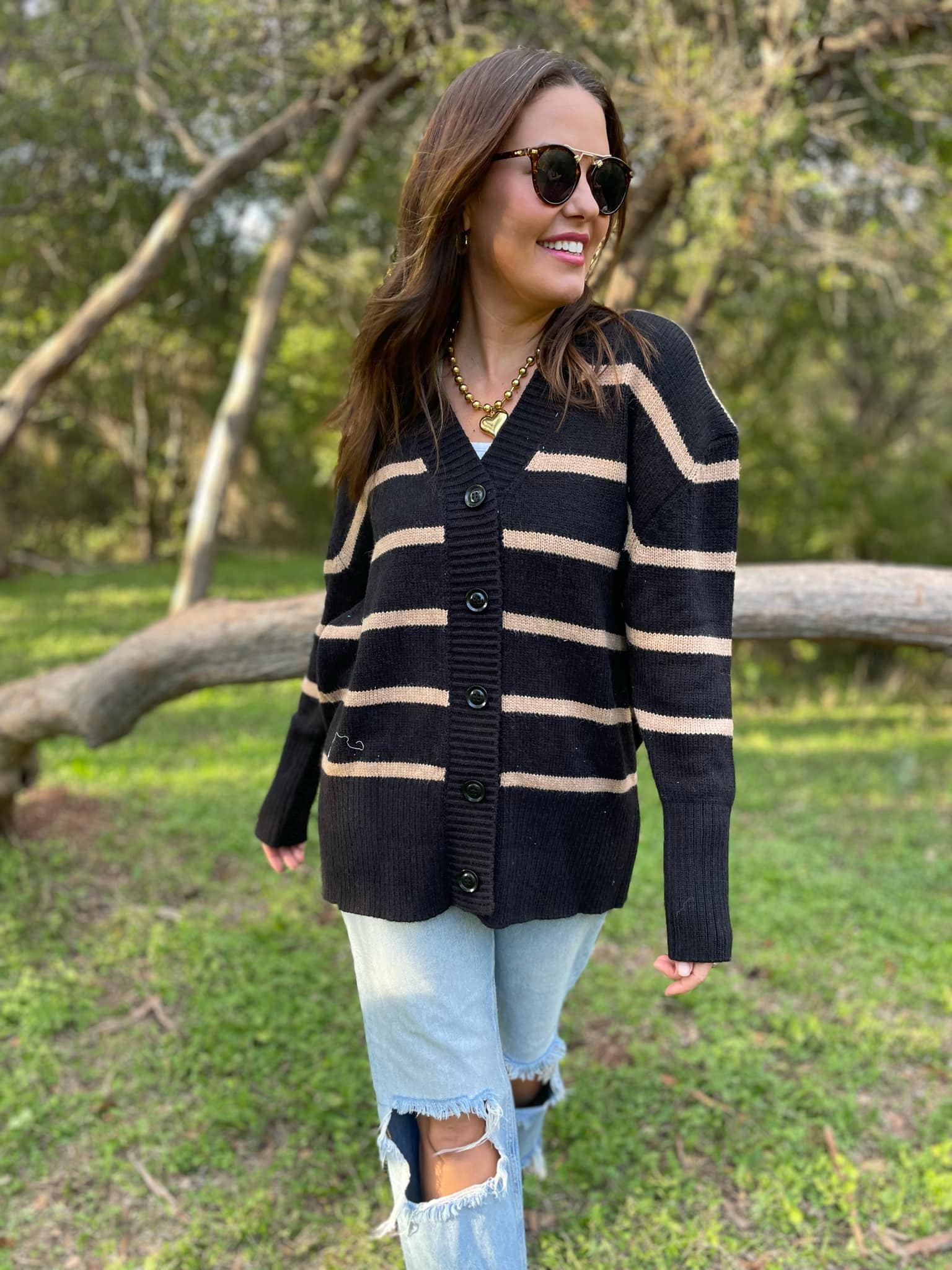 PREORDER: Brooks Striped Cardigan - Image 8