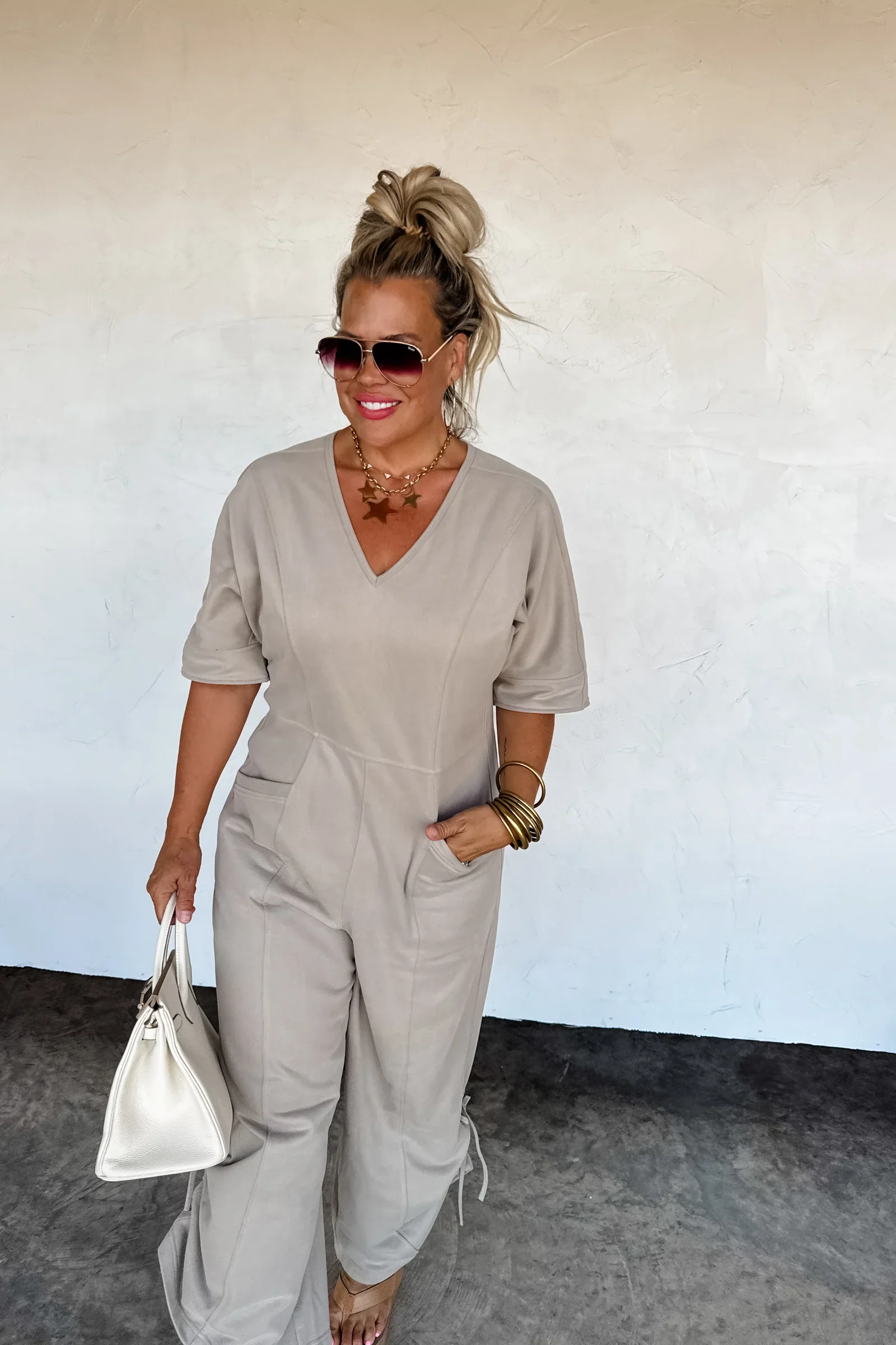 PREORDER: Cam Luxe Lounge Jumpsuit - Image 2