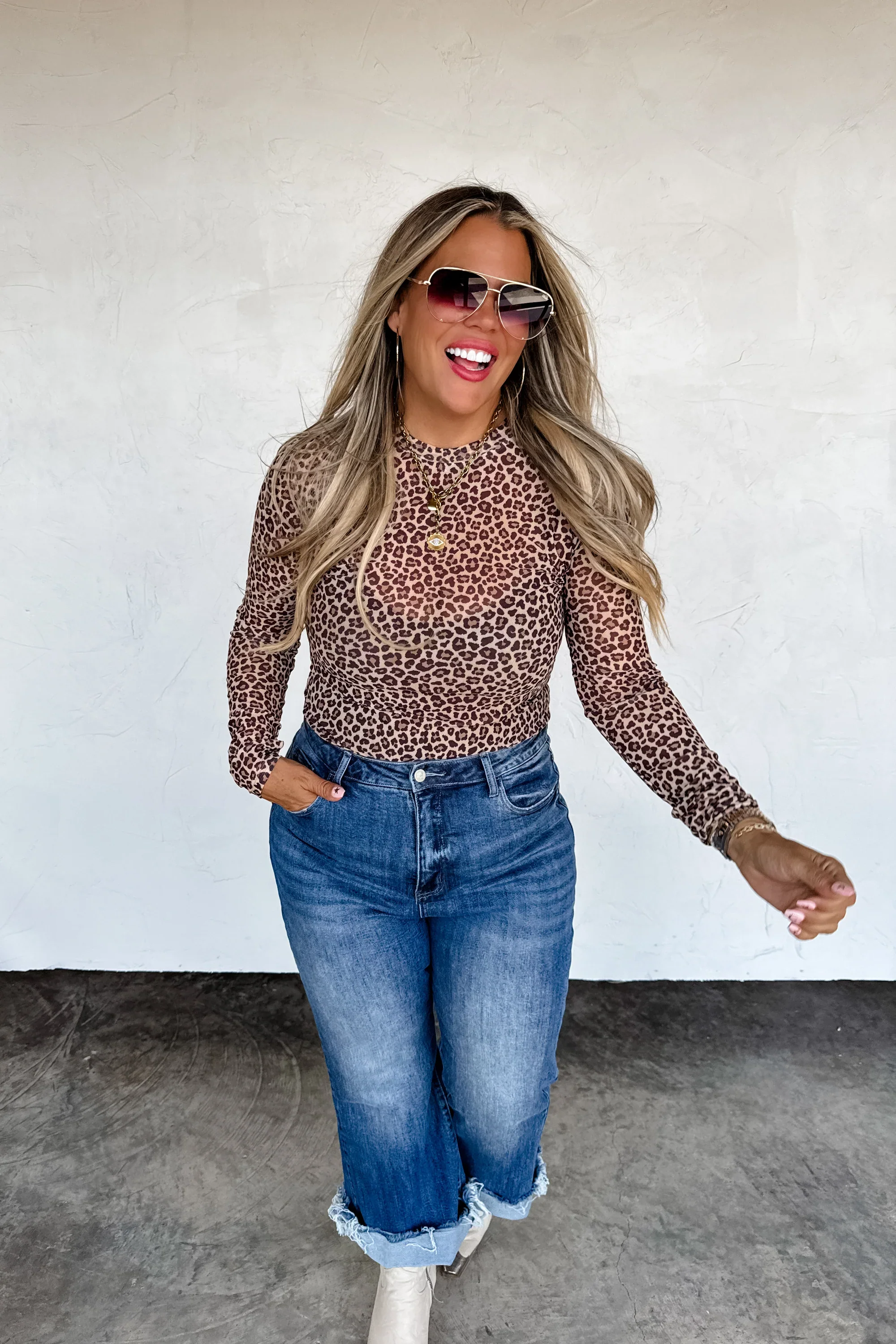 PREORDER: Camo & Cheetah Dress it Up Mesh Top - Image 2