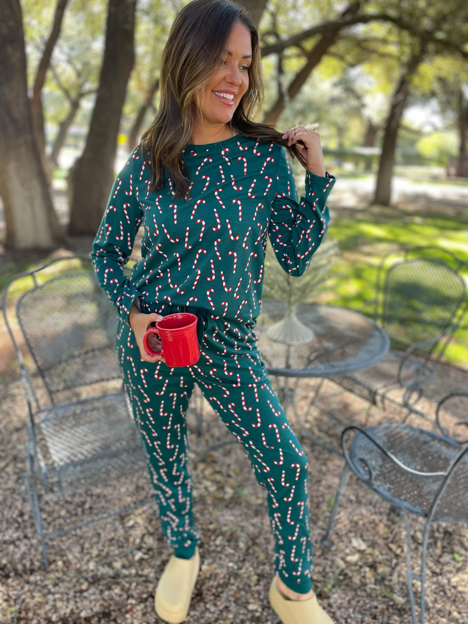 Candy Cane Pajama Pants Set - RTS