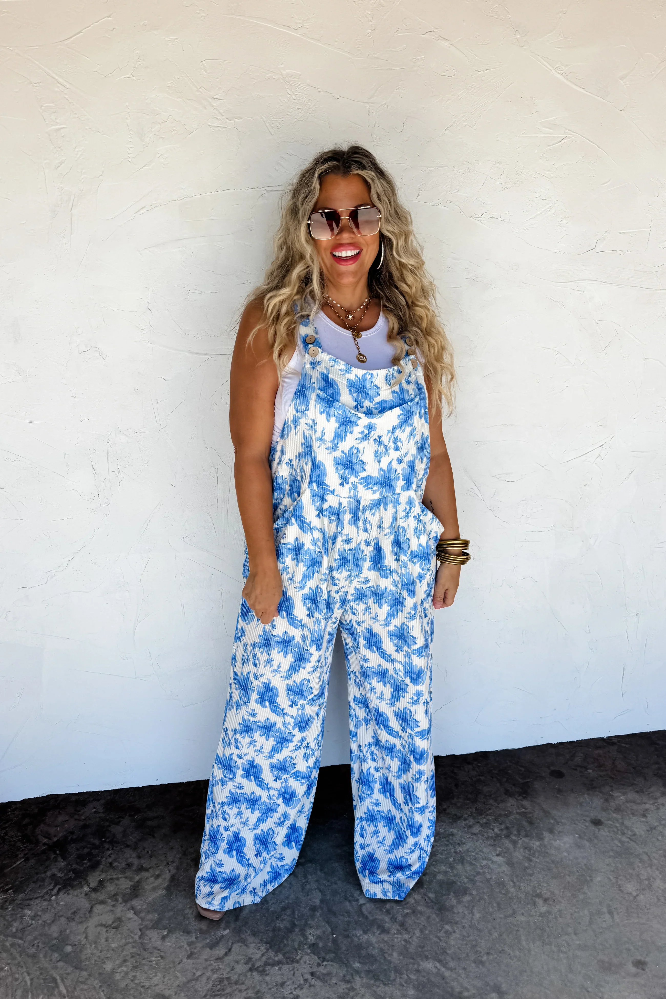 PREORDER: Cassidy Floral Boho Overalls - Image 2