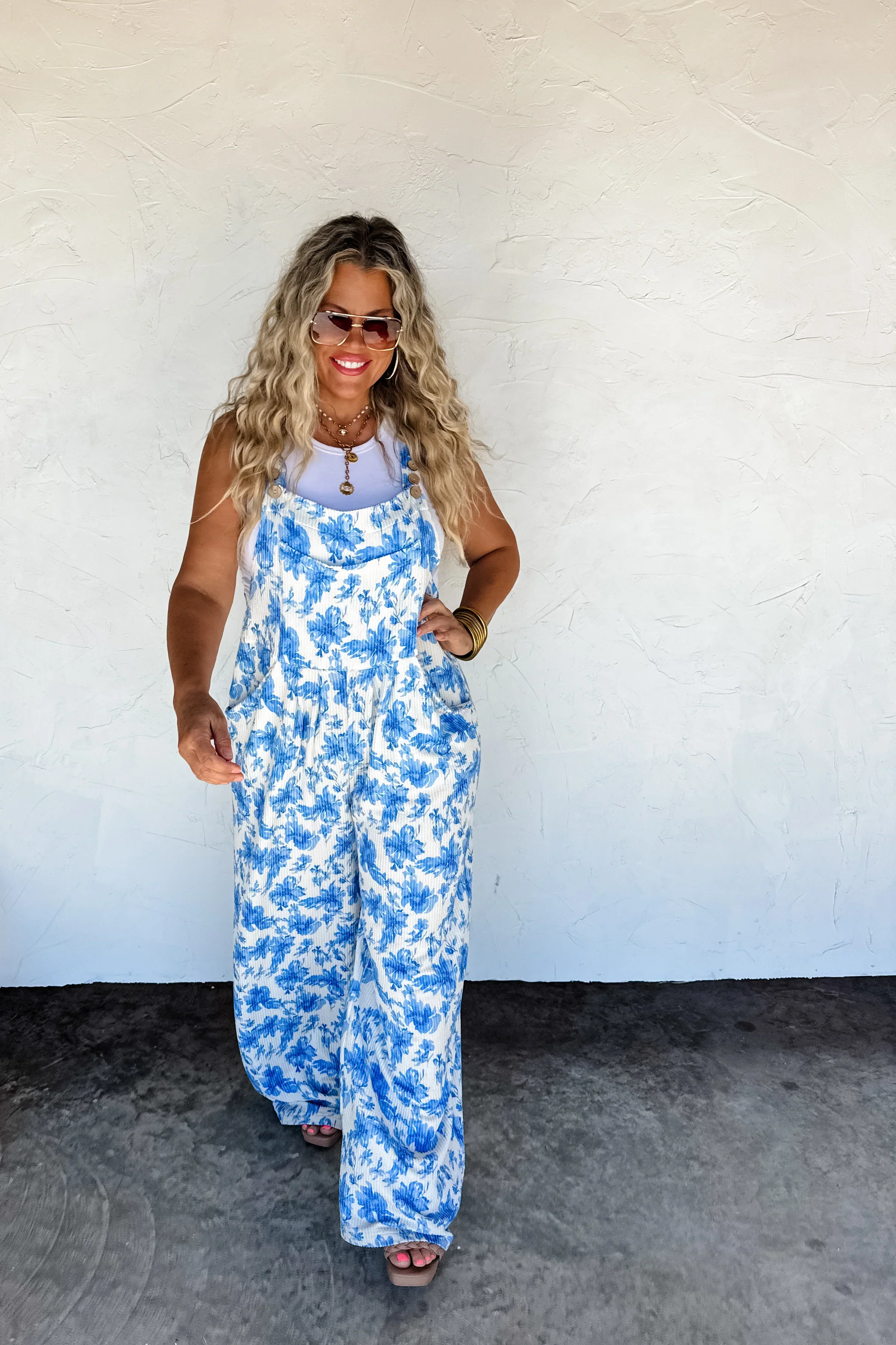PREORDER: Cassidy Floral Boho Overalls - Image 3