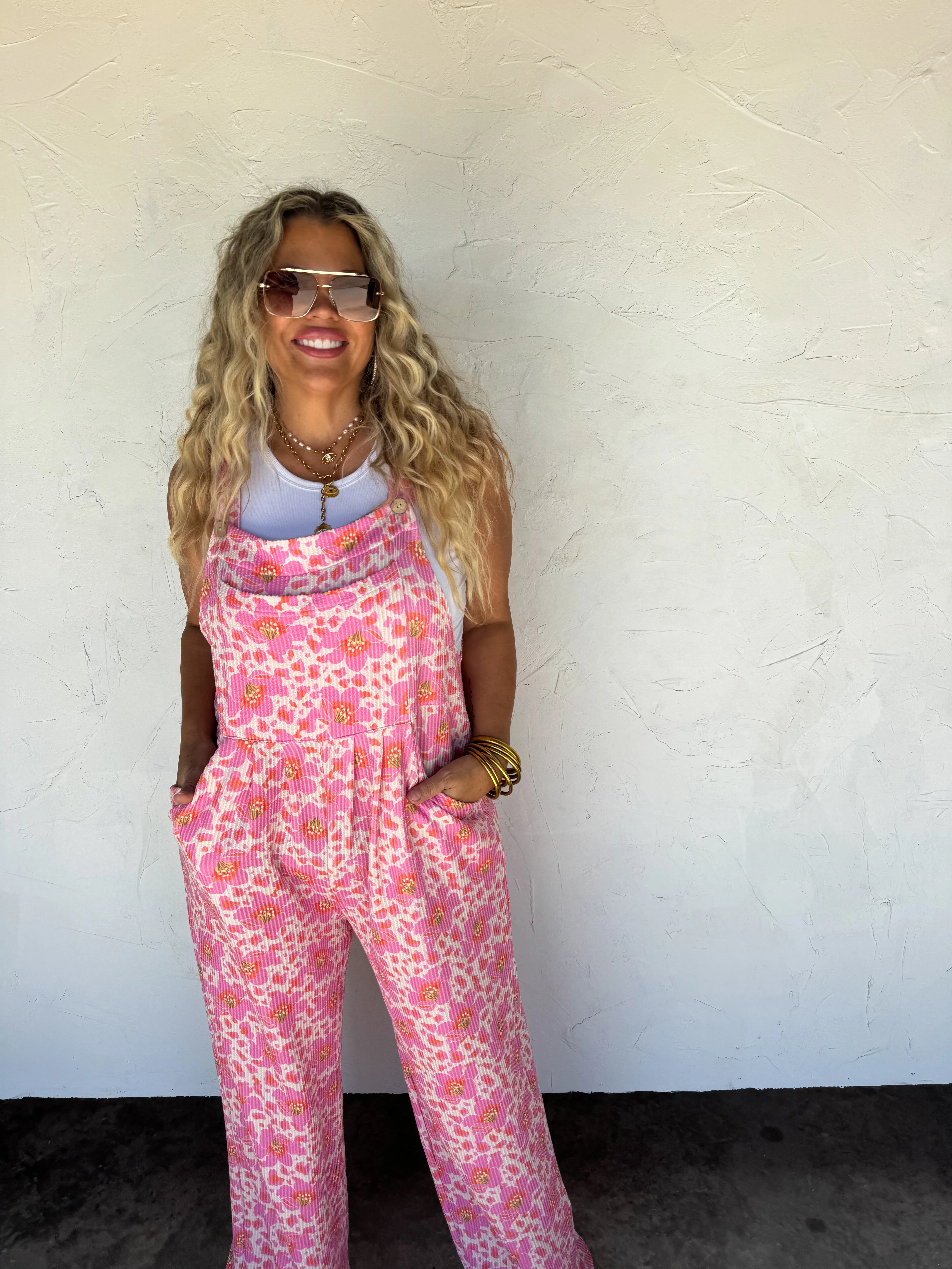 PREORDER: Cassidy Floral Boho Overalls in Two Prints - Image 4
