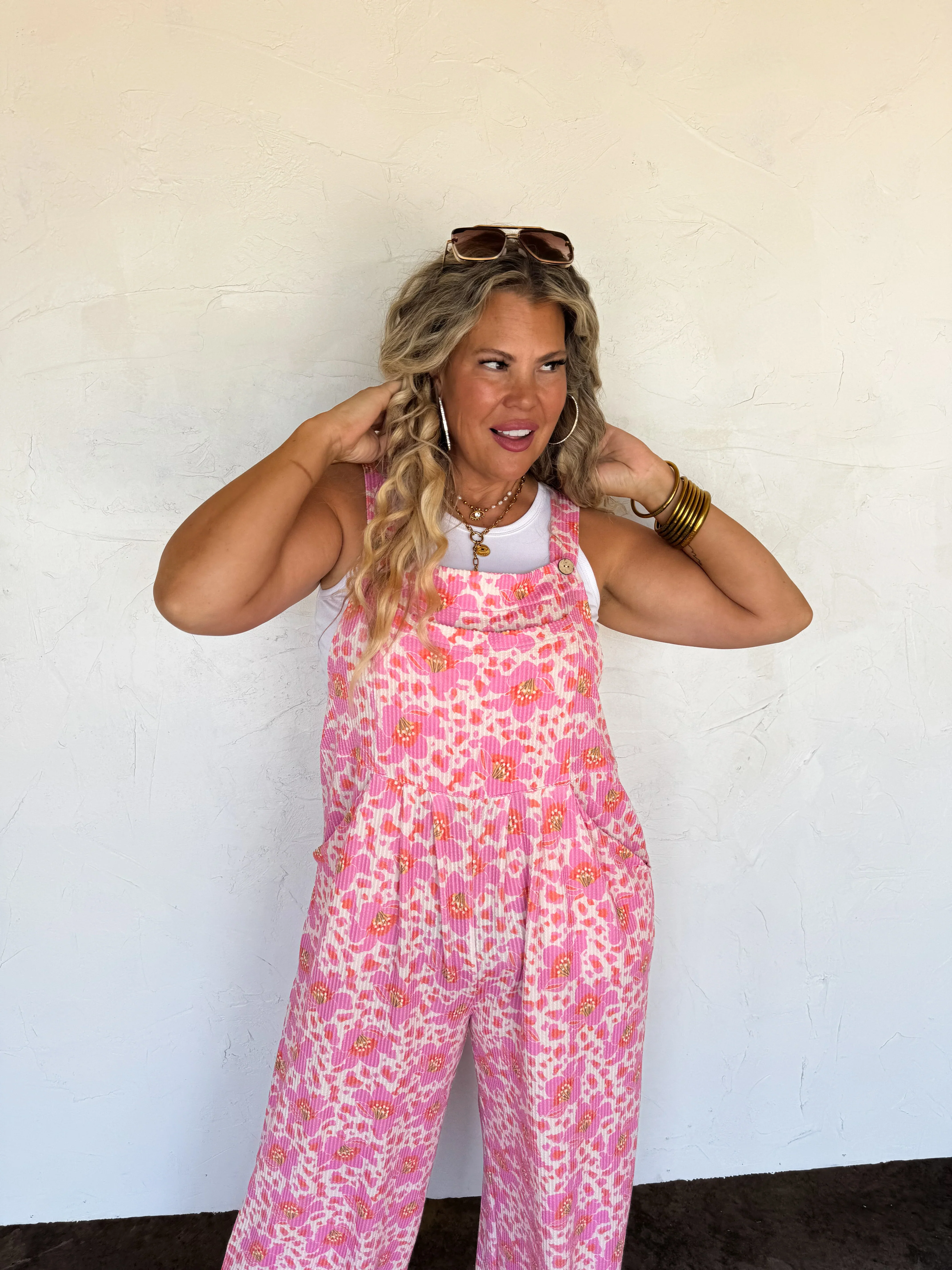 PREORDER: Cassidy Floral Boho Overalls in Two Prints - Image 5