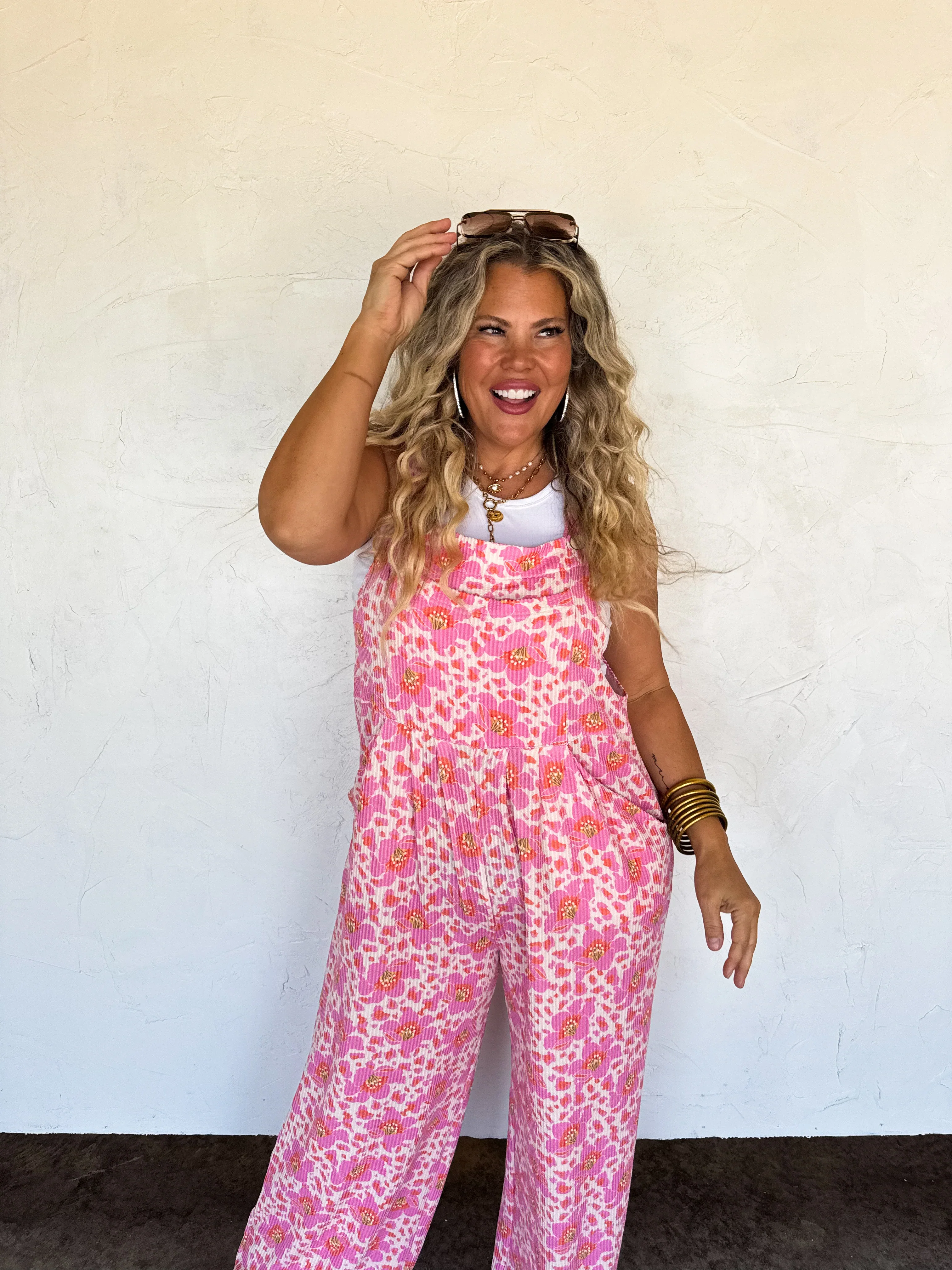 PREORDER: Cassidy Floral Boho Overalls in Two Prints - Image 6