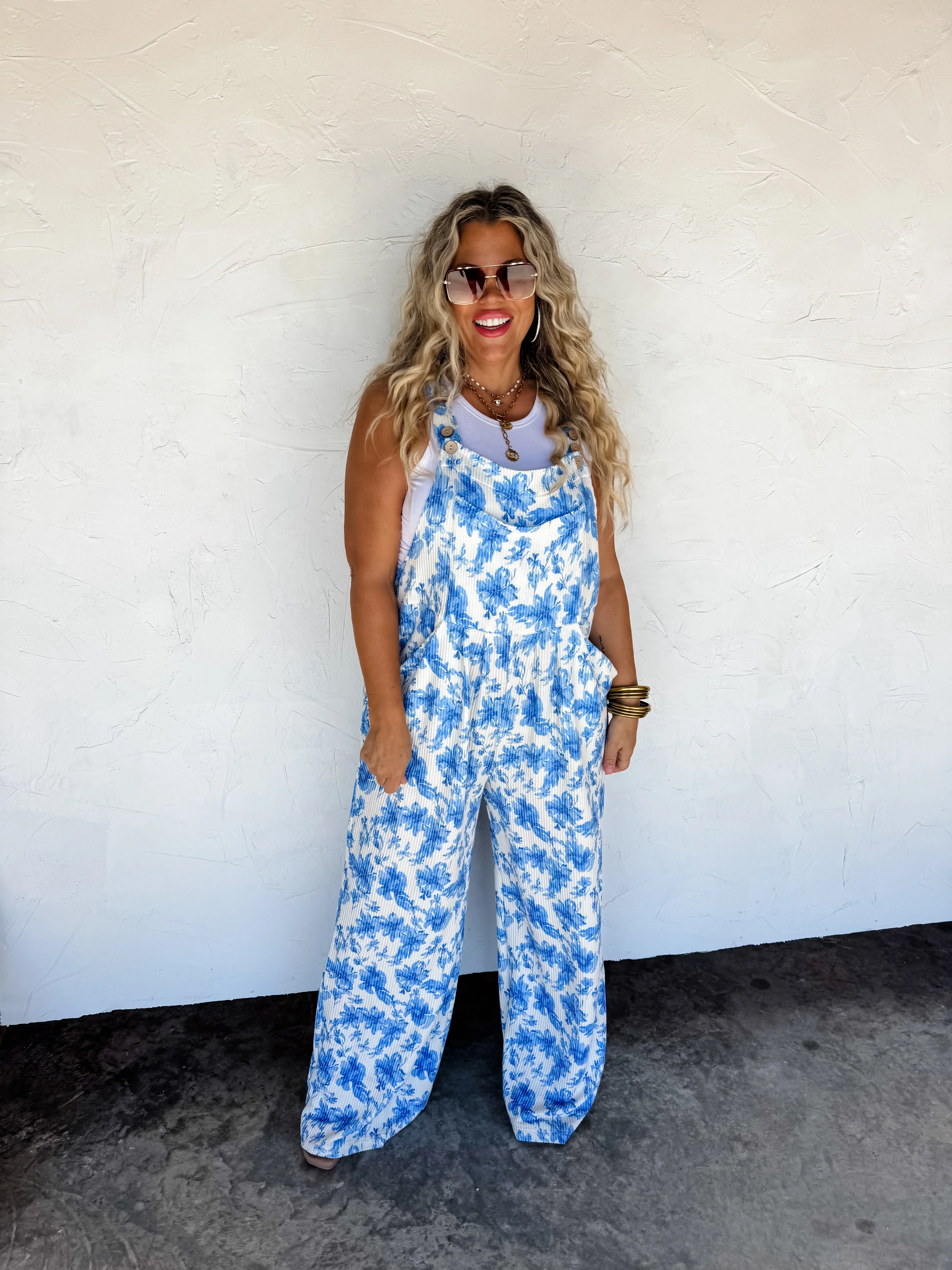 PREORDER: Cassidy Floral Boho Overalls in Two Prints - Image 9