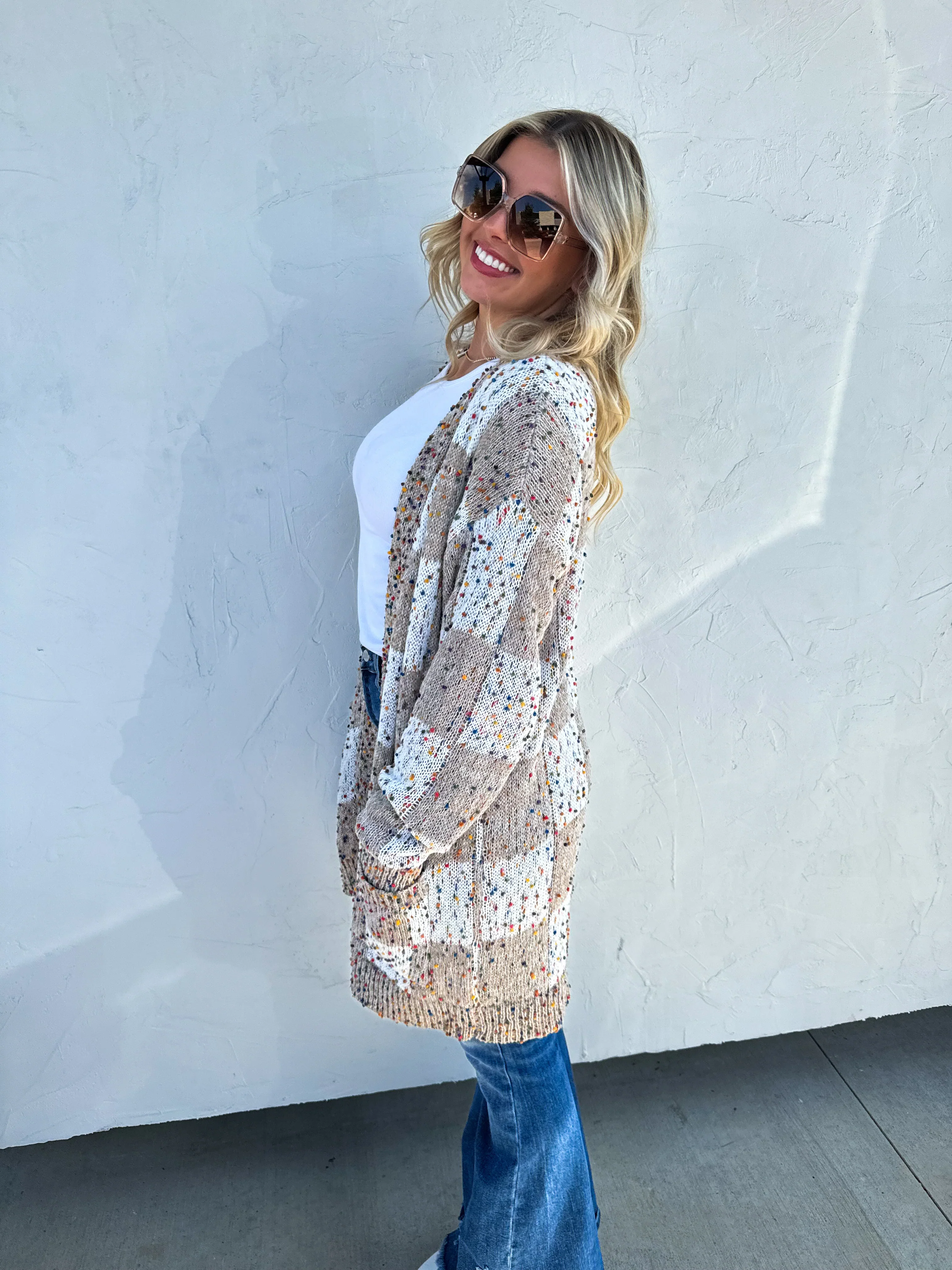 Checkered Miley Dot Cardigan in Four Colors - RTS - Image 12