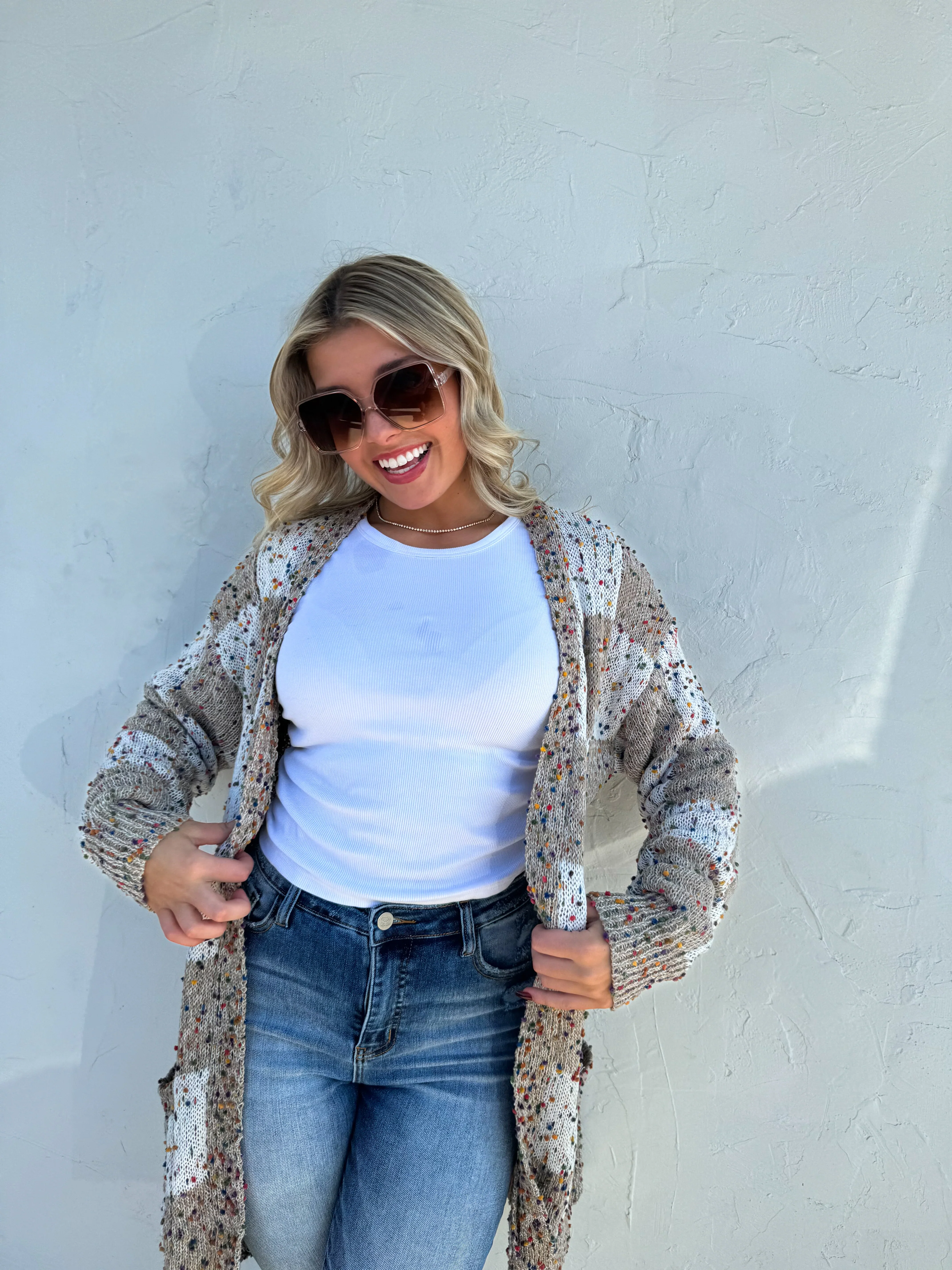 Checkered Miley Dot Cardigan in Four Colors - RTS - Image 14