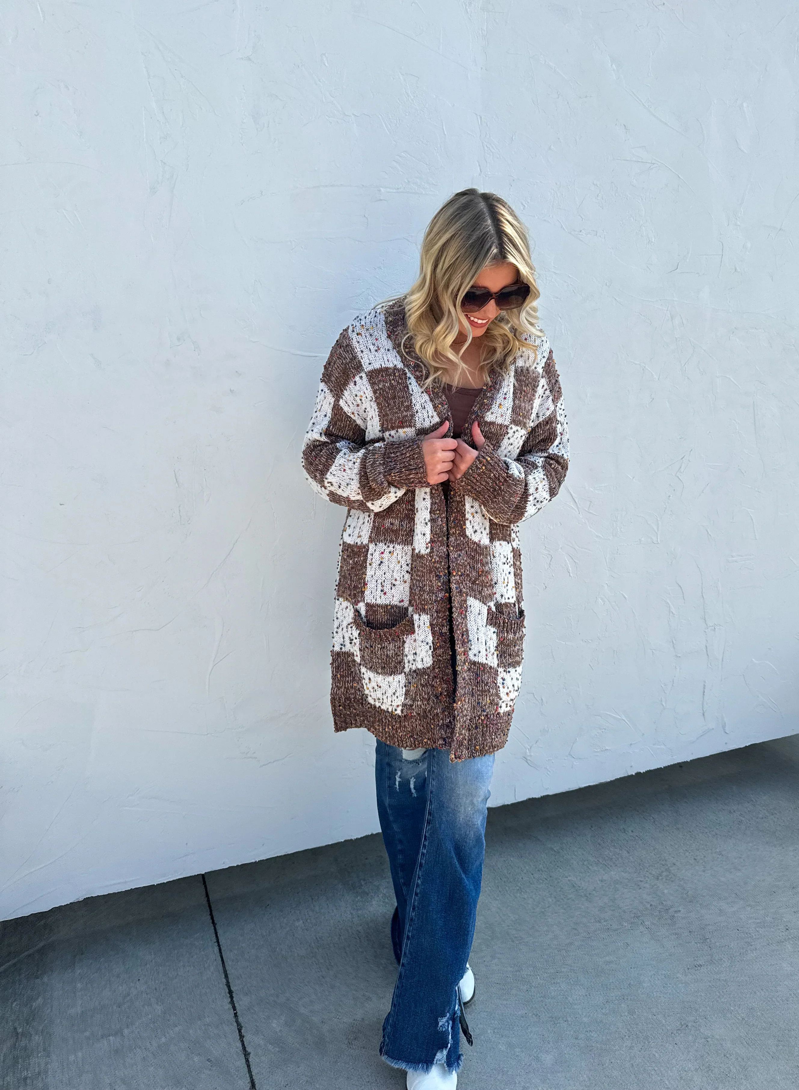Checkered Miley Dot Cardigan in Four Colors - RTS - Image 15