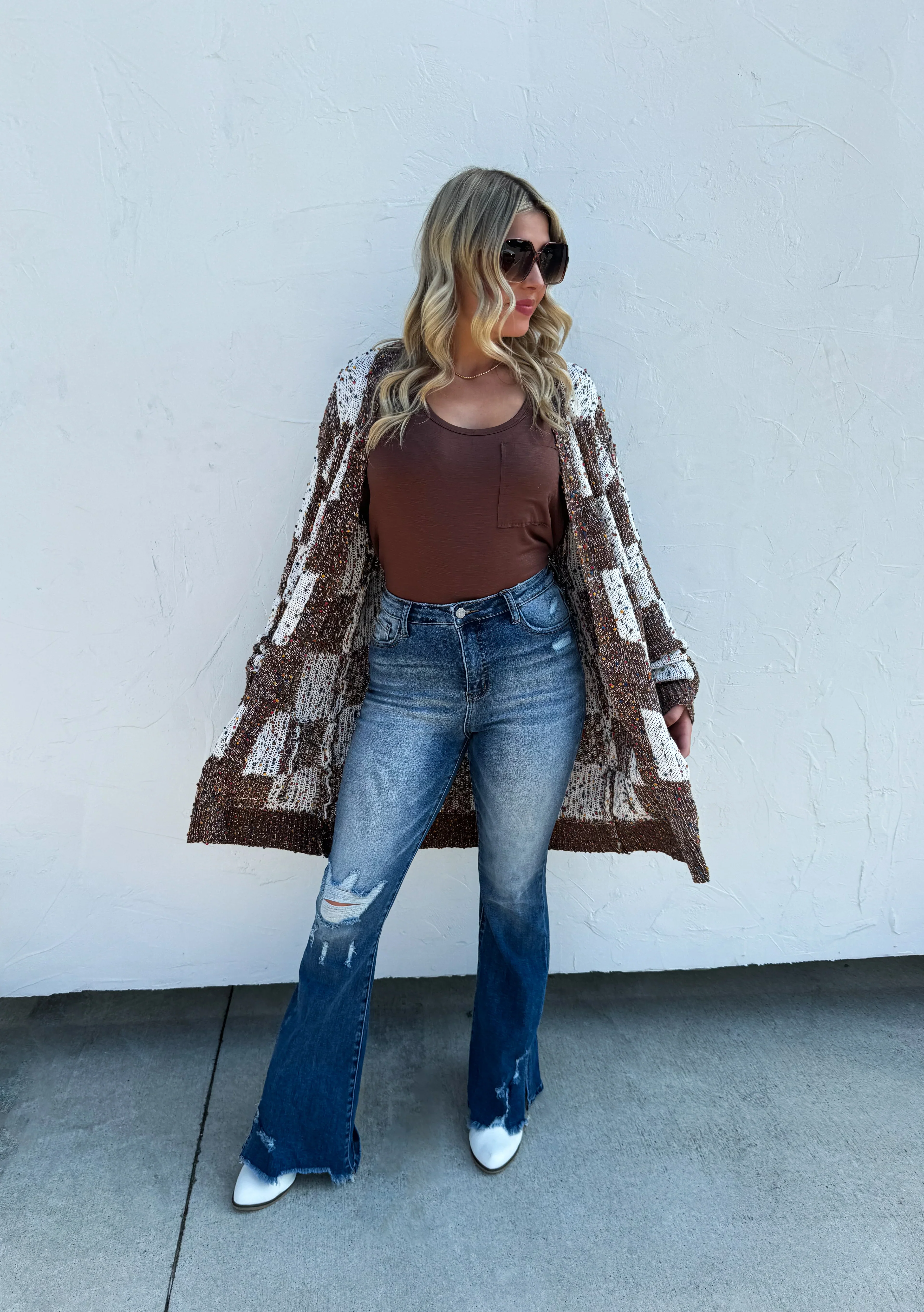 Checkered Miley Dot Cardigan in Four Colors - RTS - Image 16