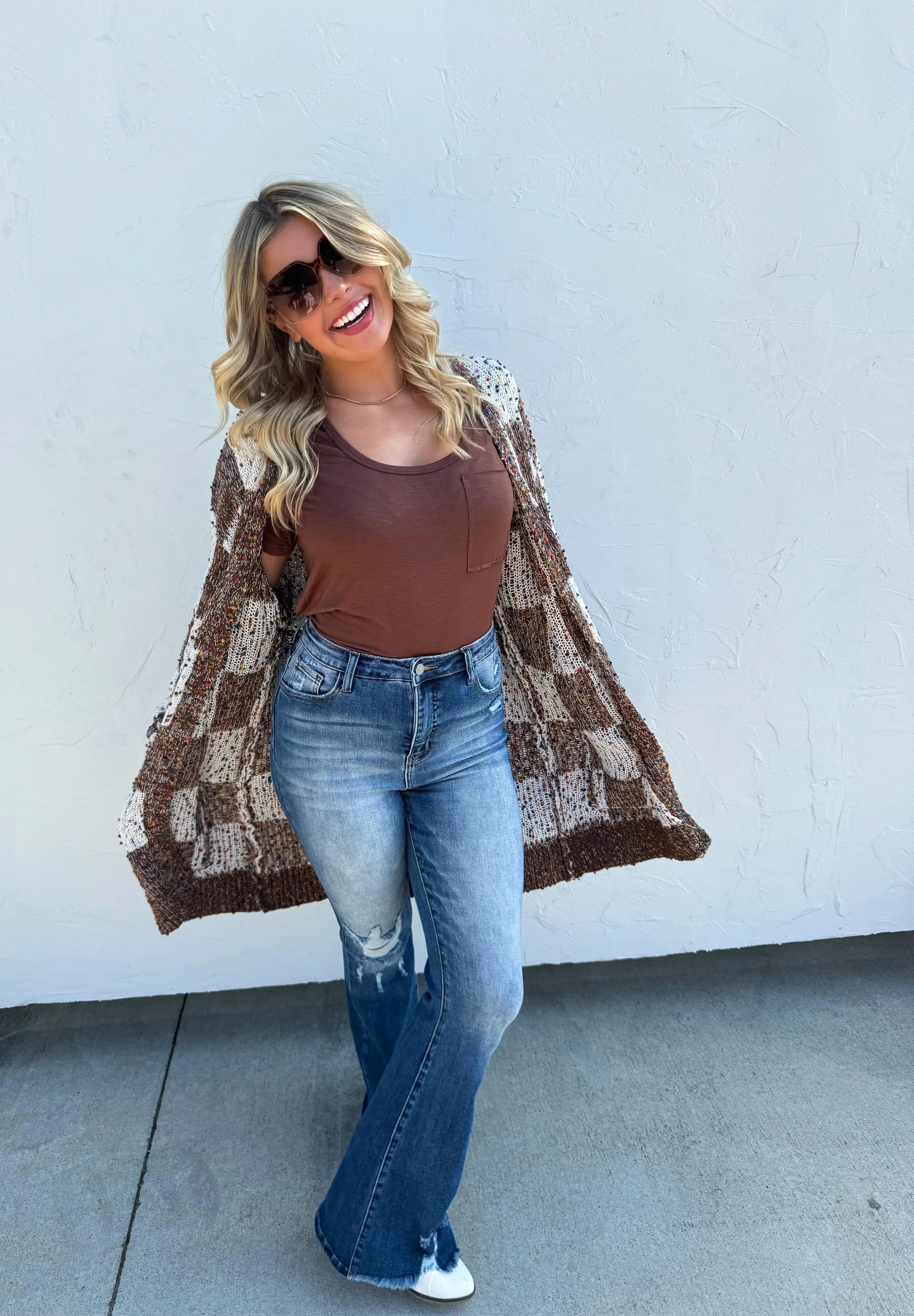 Checkered Miley Dot Cardigan in Four Colors - RTS - Image 17