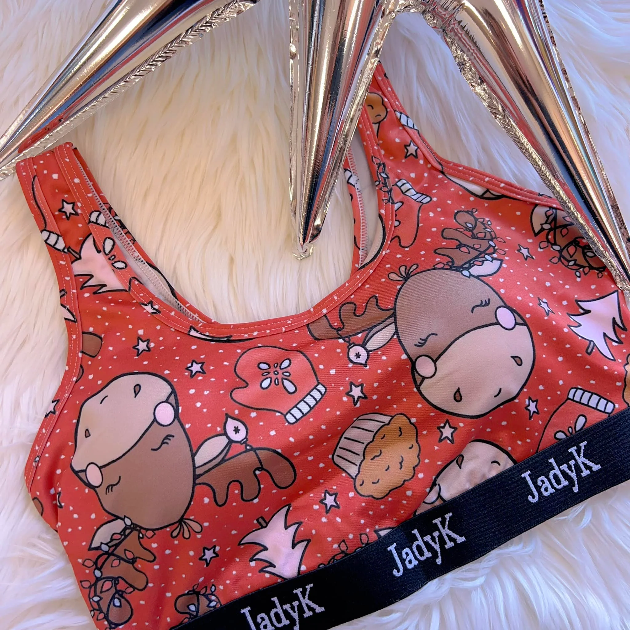 Christmas Arya Bralette in Five Prints - Image 7