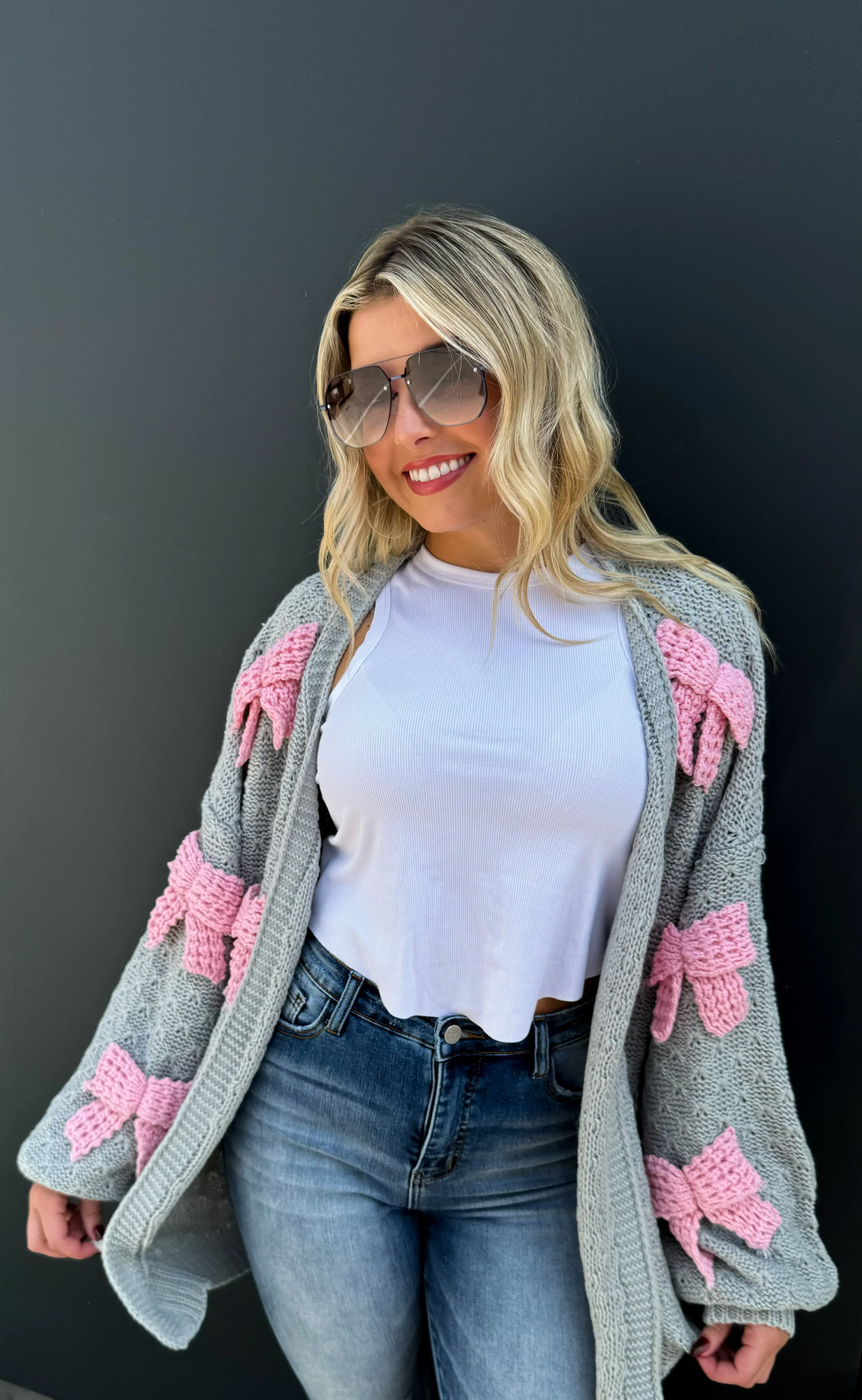 PREORDER: Clara Bow Knit Cardigan in Three Colors - Image 9