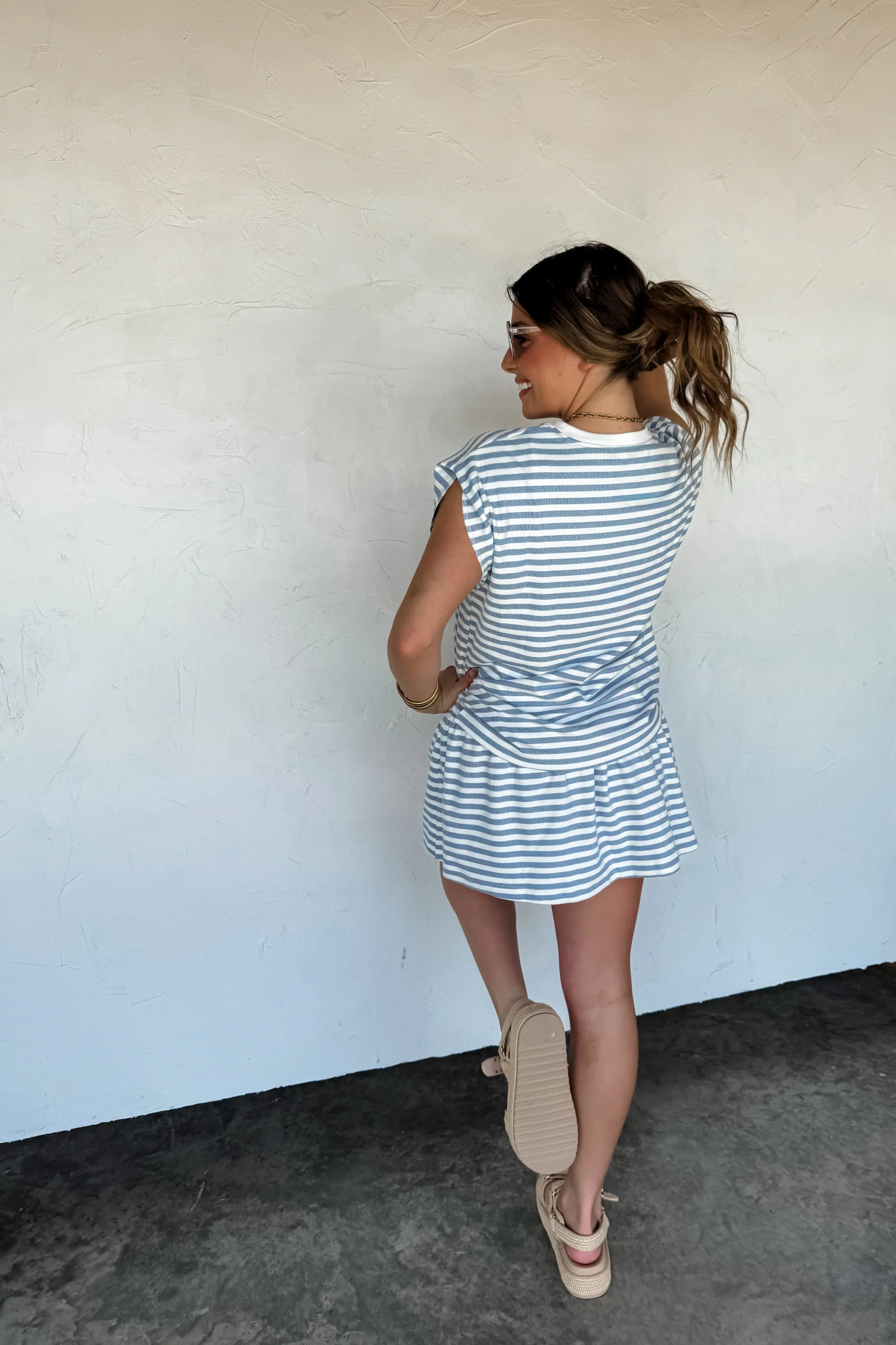 PREORDER: Coastal Stripes Skort Set - Image 4