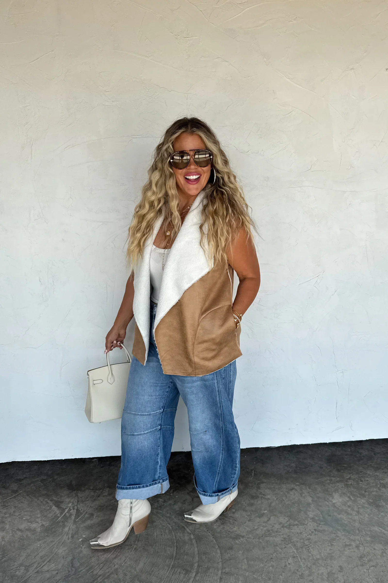 PREORDER: Collins Suede Vest - Image 2