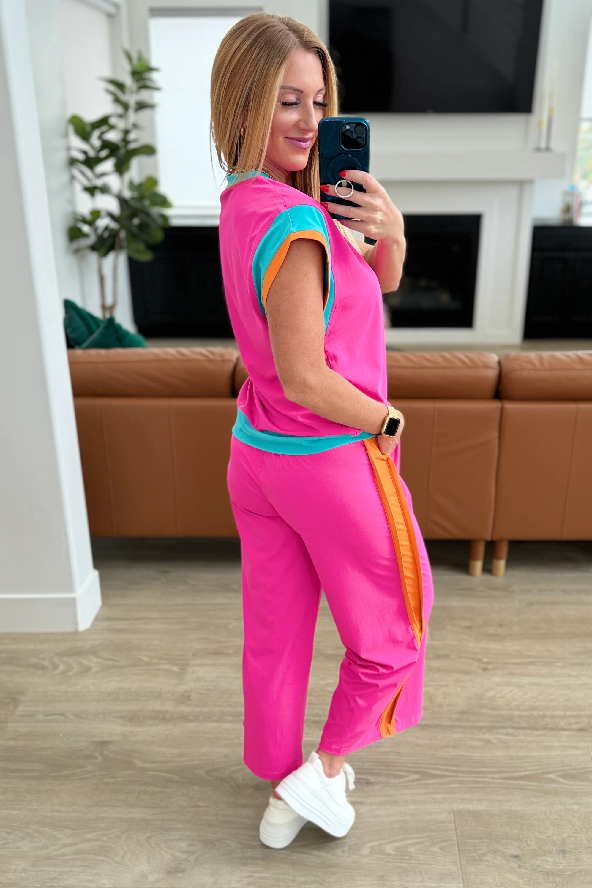PREORDER: Colorblock Pants Set in Two Colors - Image 9