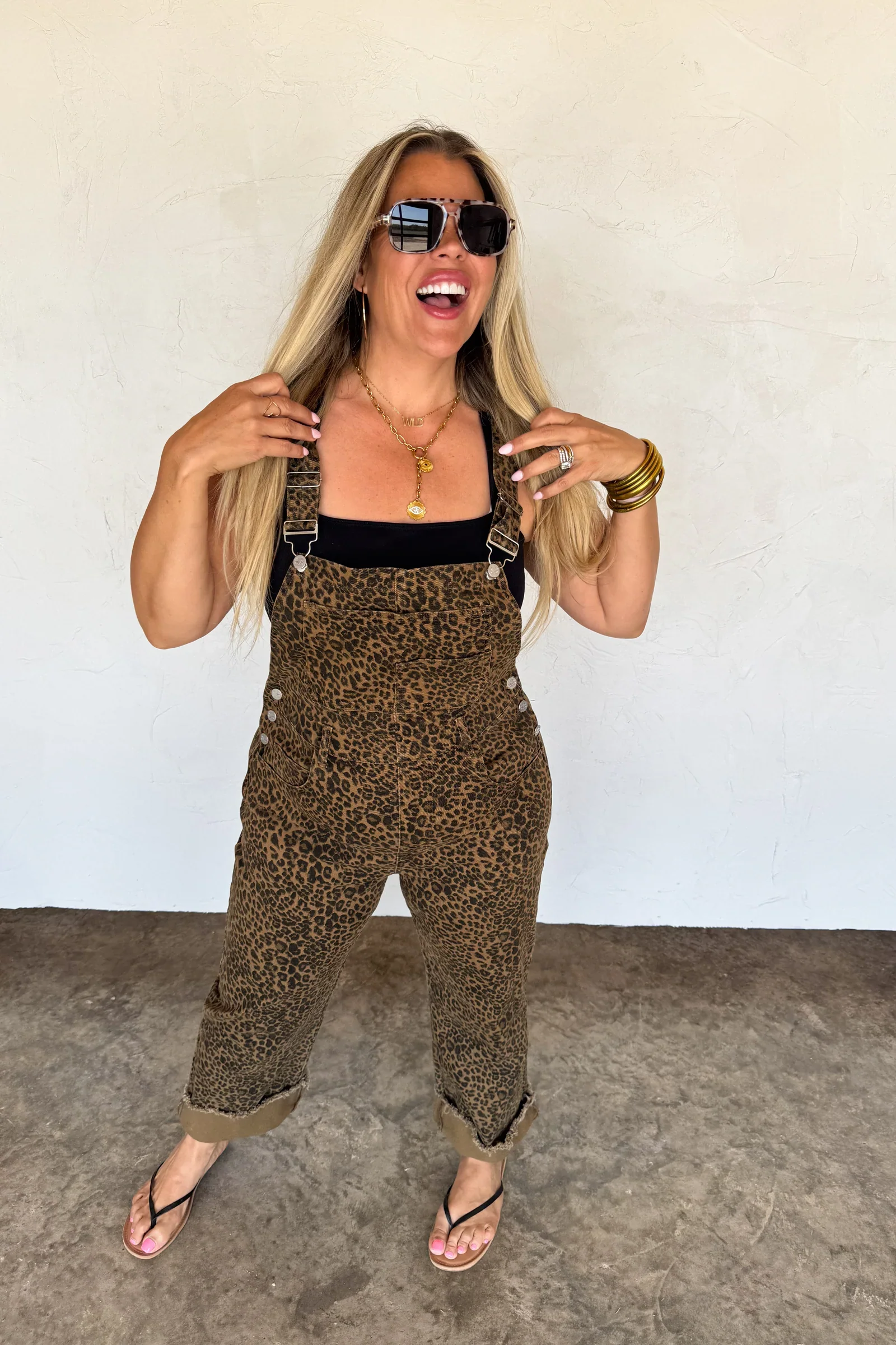 PREORDER: Dahlia Cheetah Overalls - Image 4