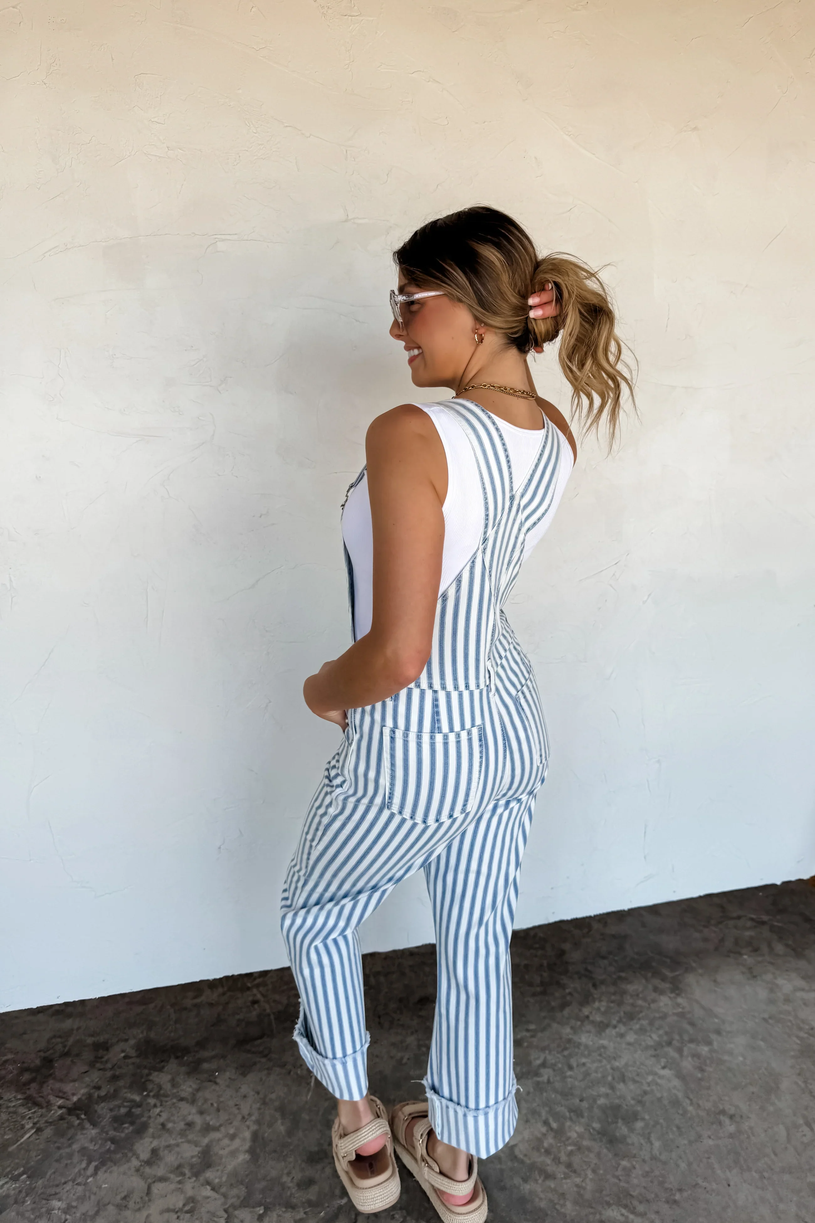 PREORDER: Dahlia Stripe Overalls - Image 4
