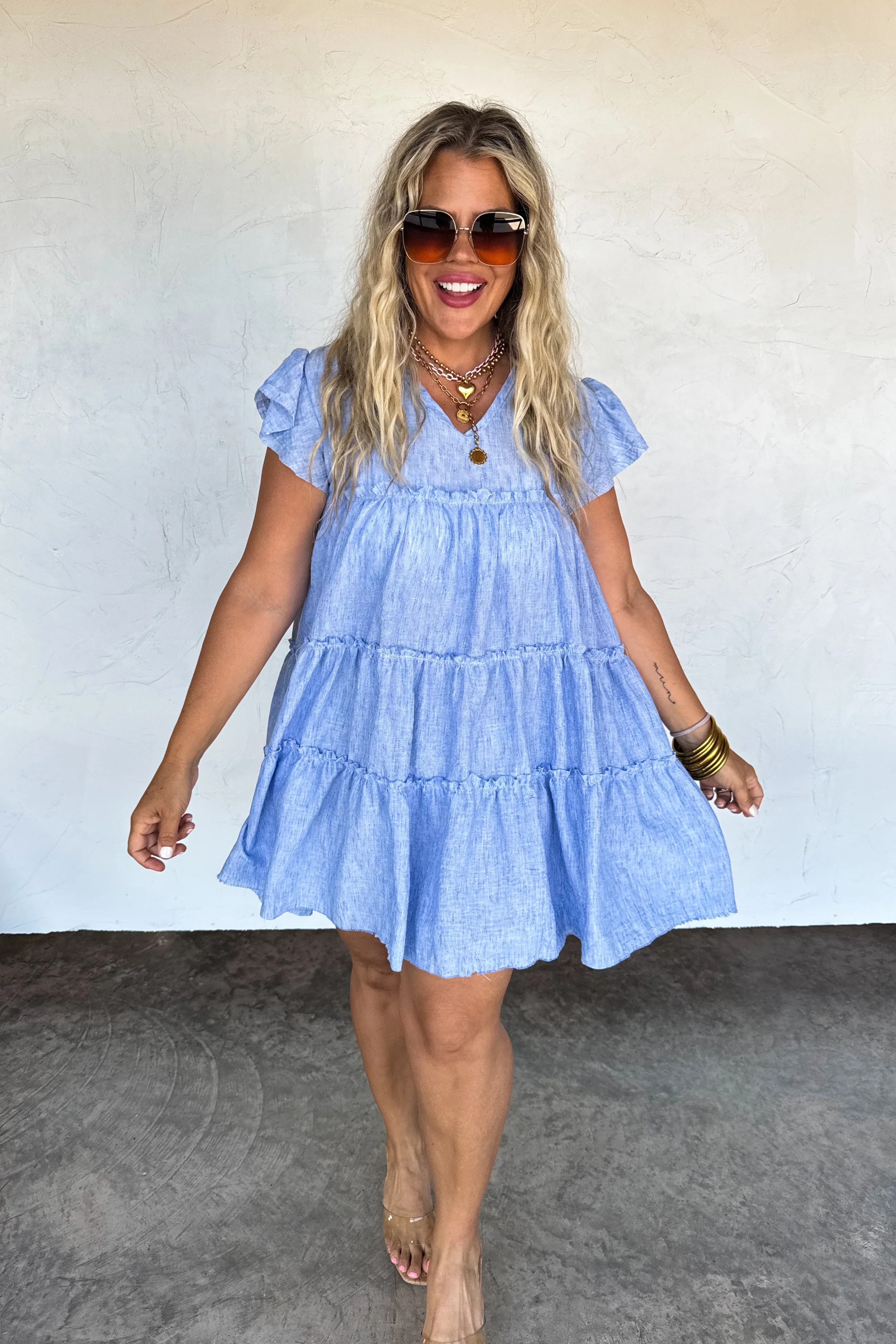 PREORDER: Day Dreaming Ruffle Dress - **Limited Qtys** - Image 2