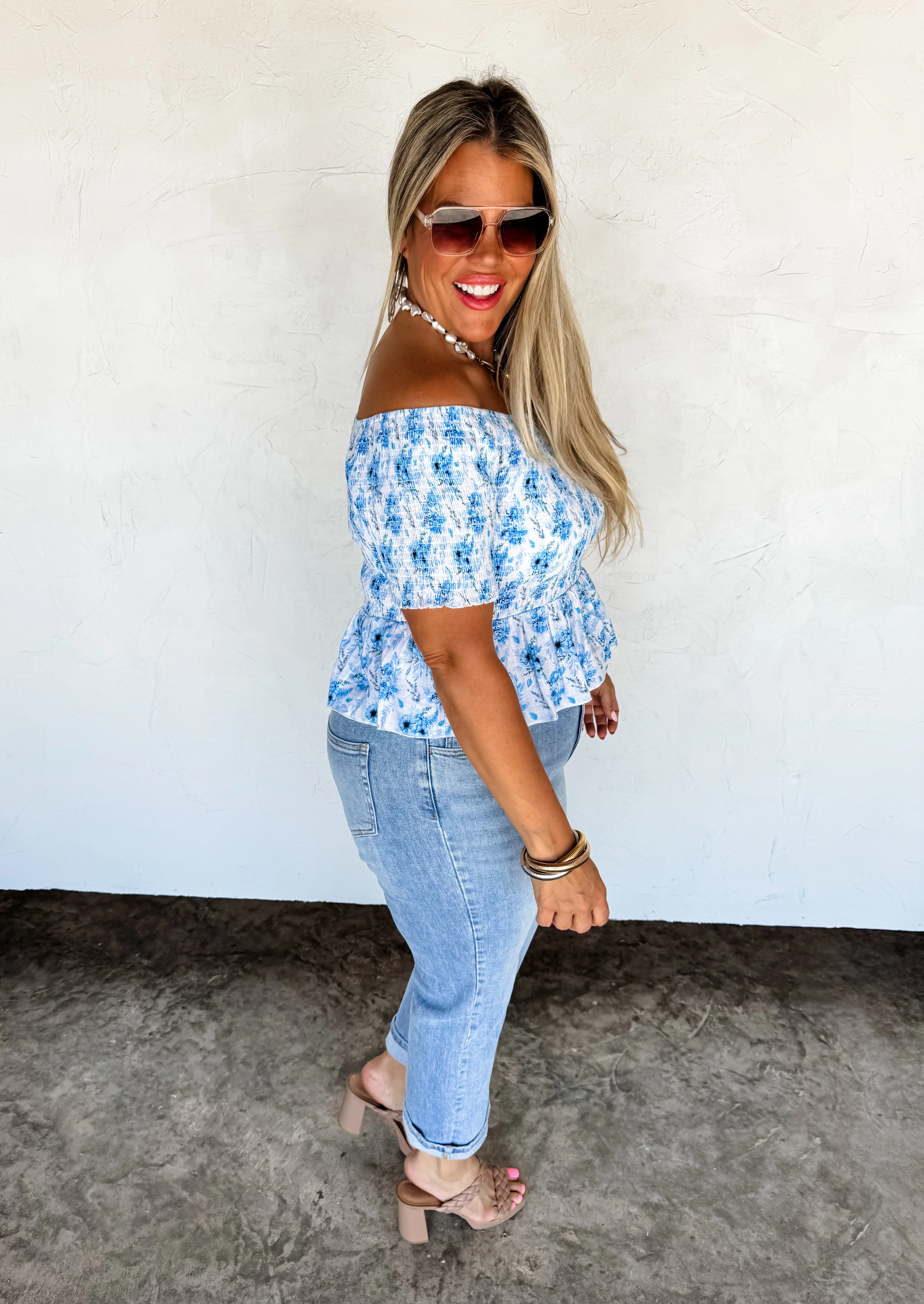 PREORDER: Essie Floral Smocked Top - Image 9