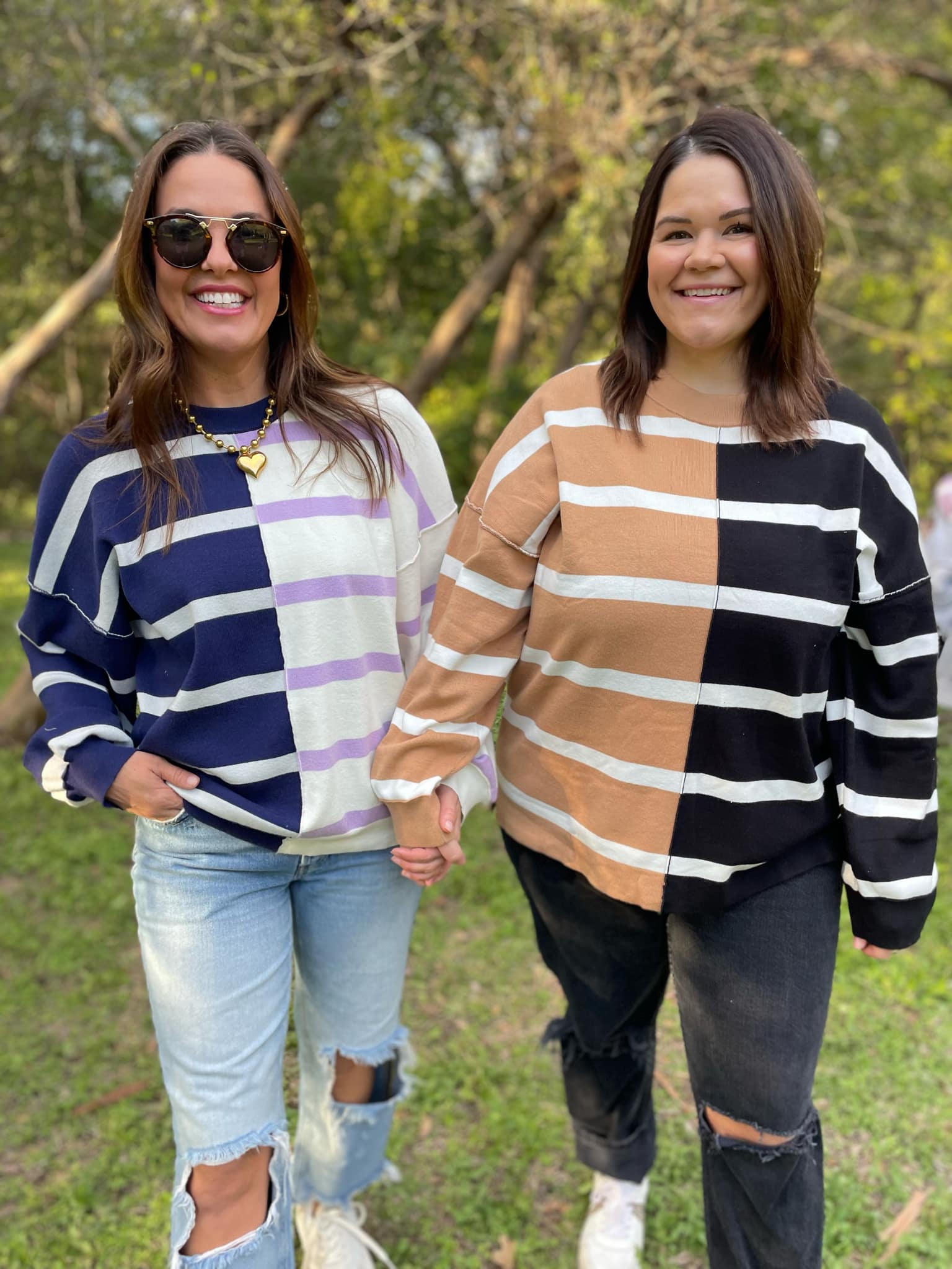 PREORDER: Exceptional Thought Striped Patchwork Sweater in Three Colors - Image 16