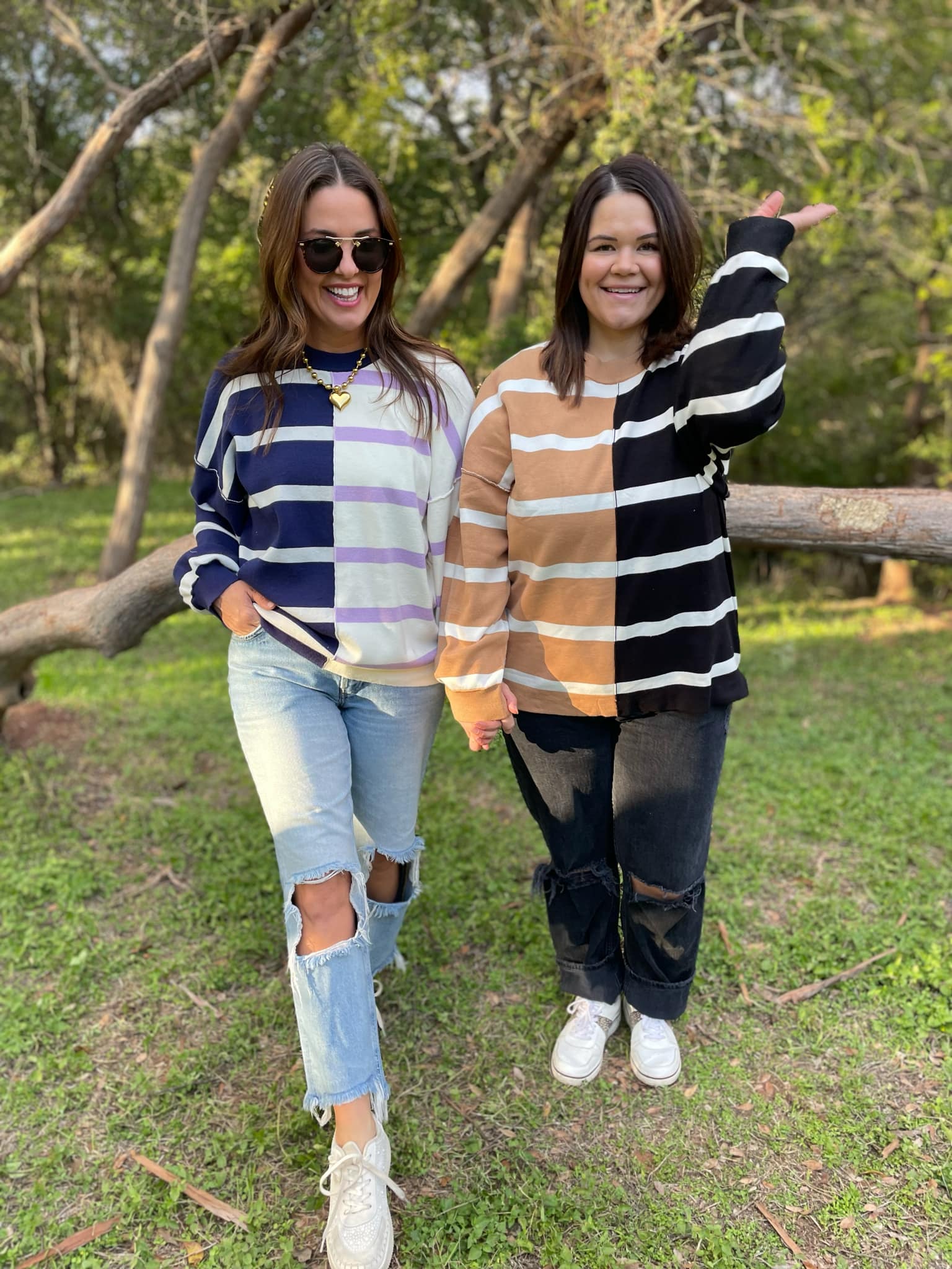 PREORDER: Exceptional Thought Striped Patchwork Sweater in Three Colors - Image 18