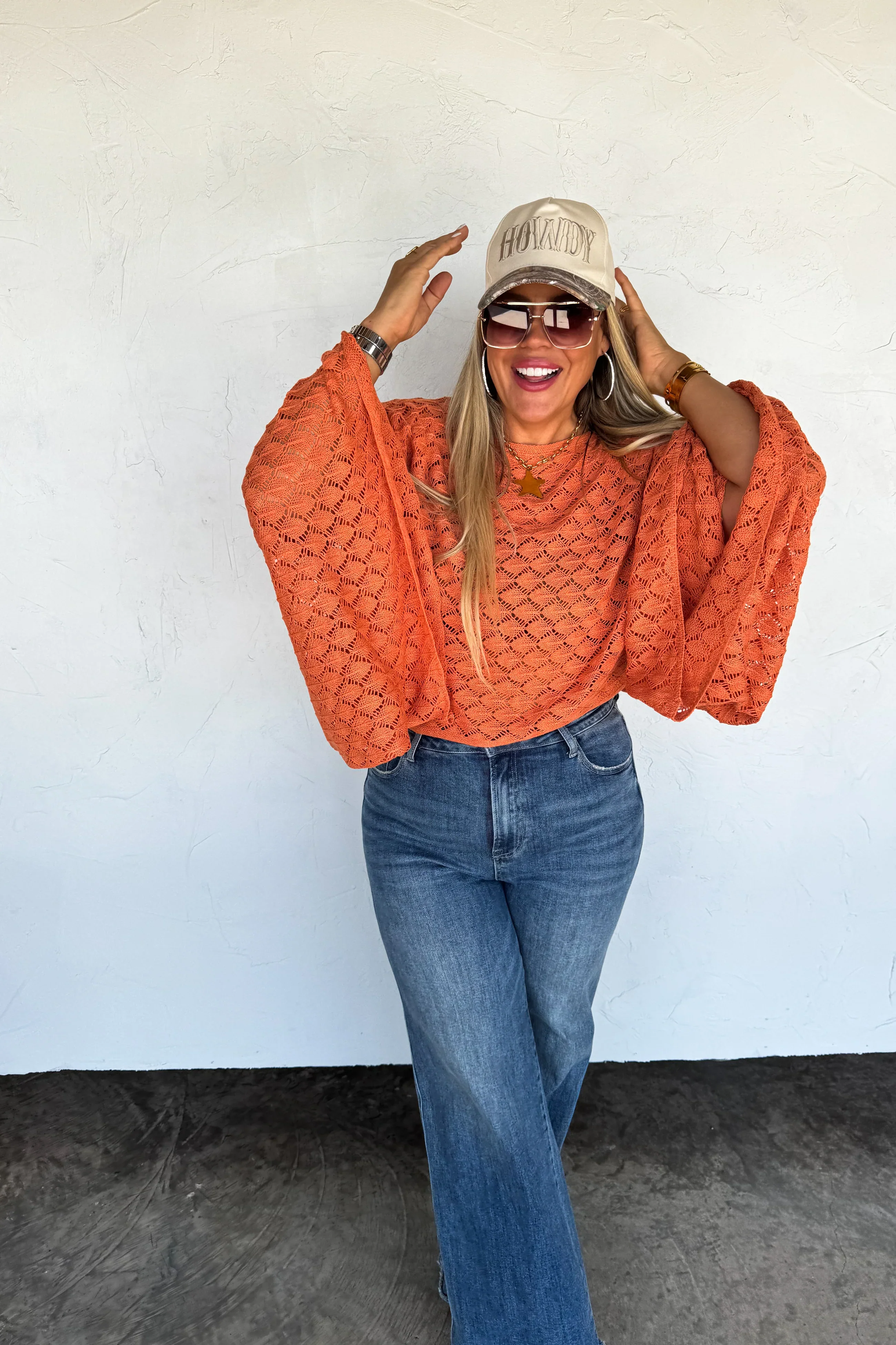 PREORDER: Fall Colors Free Spirit Bell Sleeve Top - Image 3