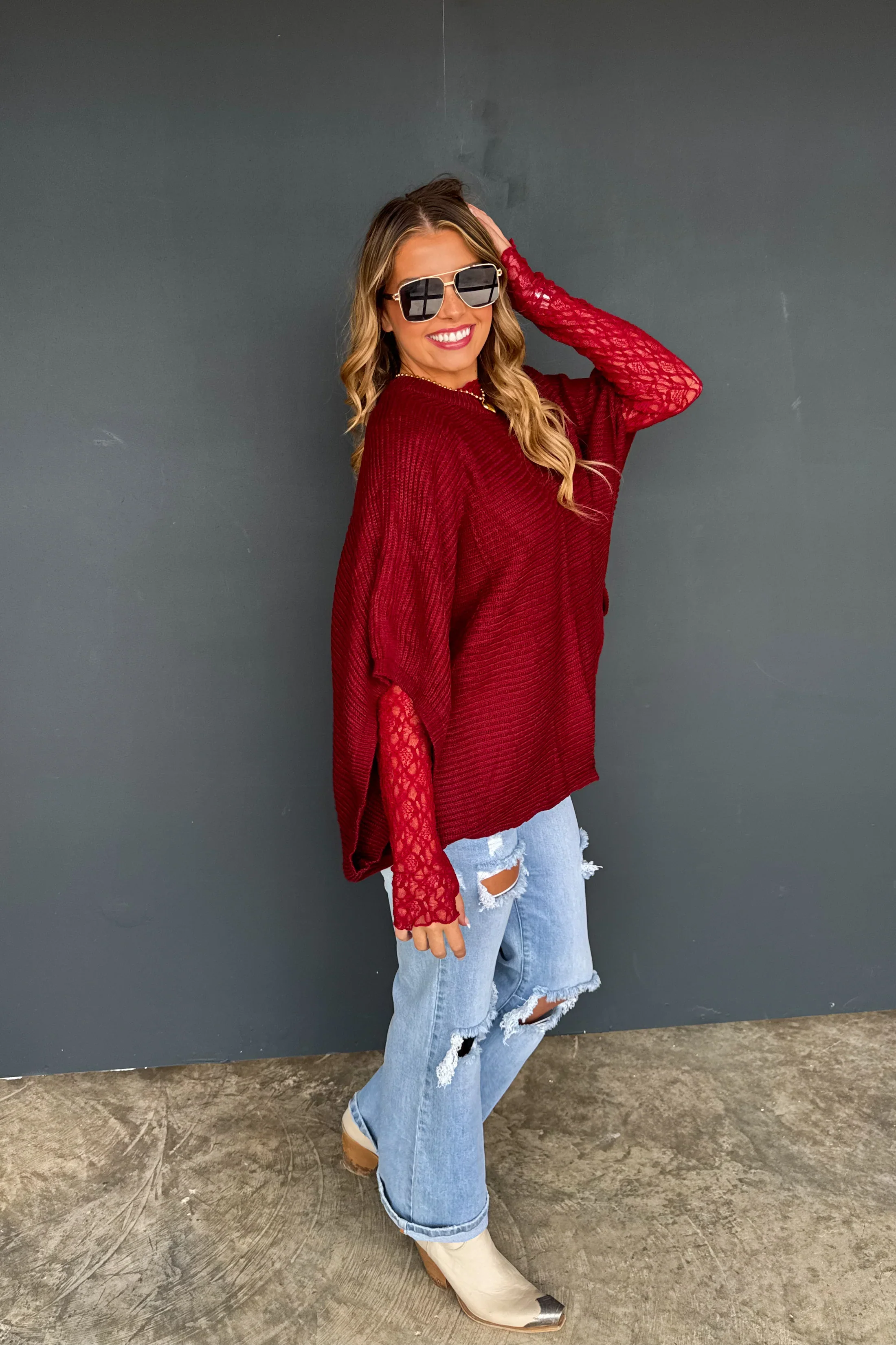 PREORDER: Fall Meg Pullover Poncho - Image 6