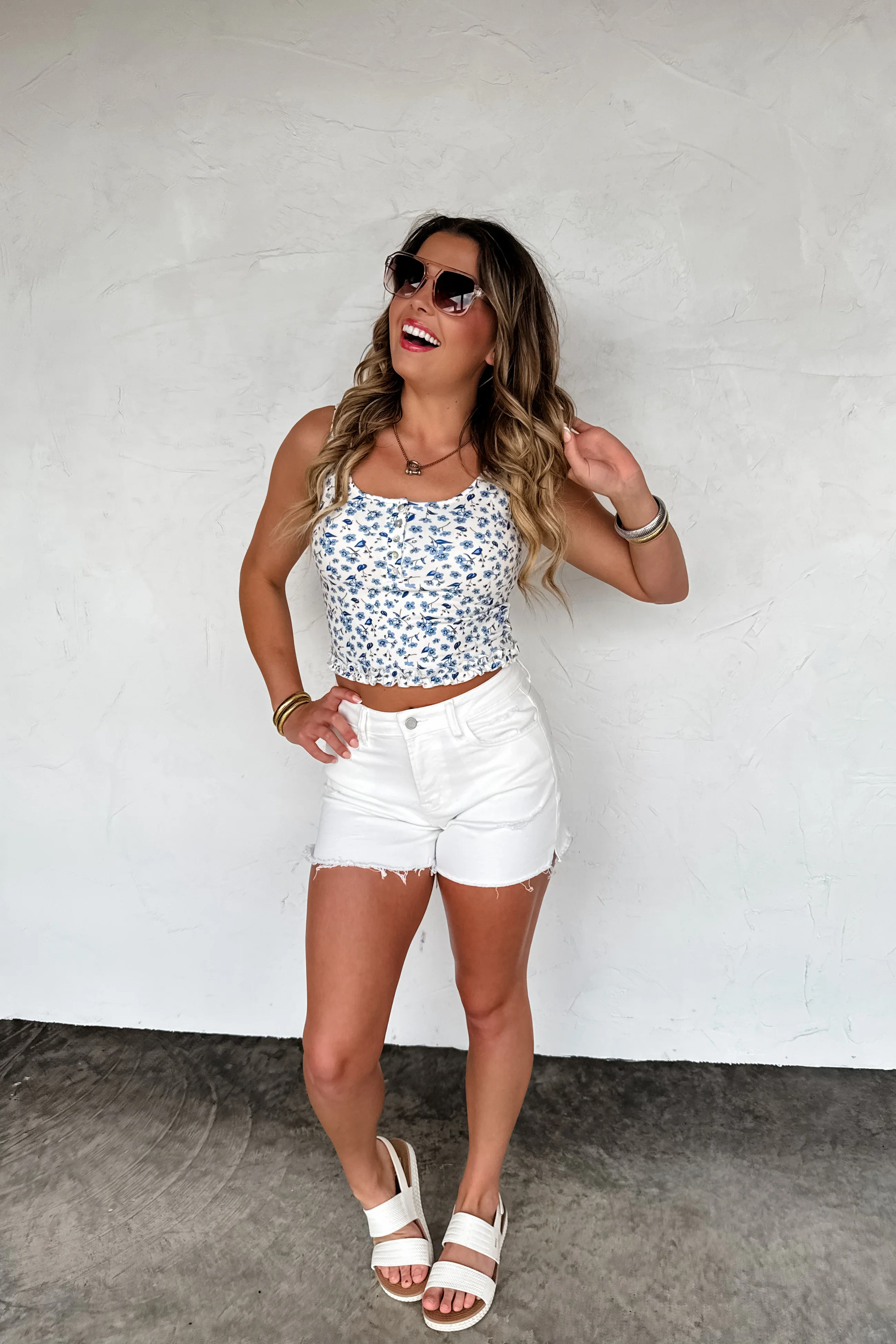 PREORDER: Flirty Blooms Tank Top - Image 2