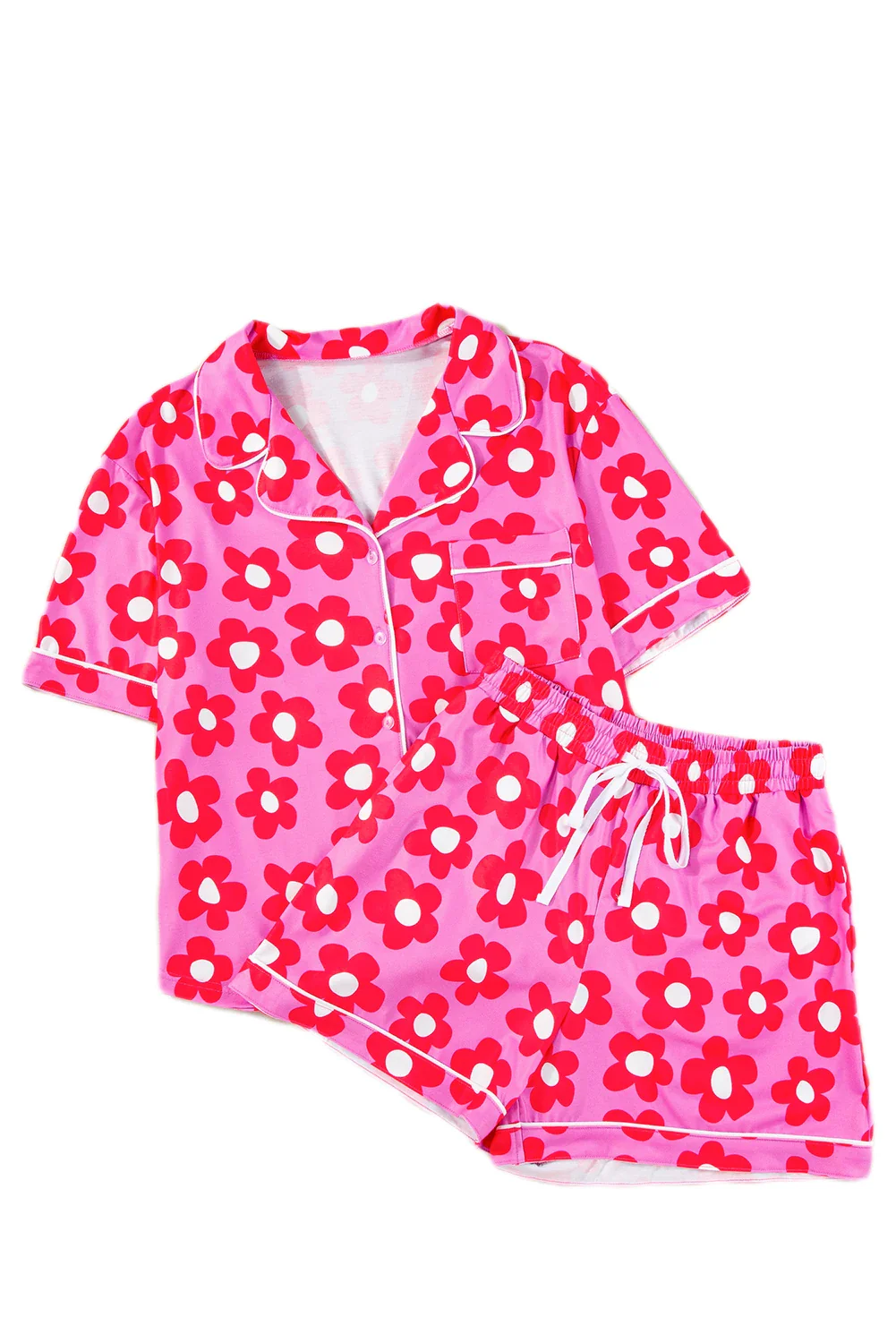 PREORDER: Floral Button Down Pajama Set in Four Colors - Image 10