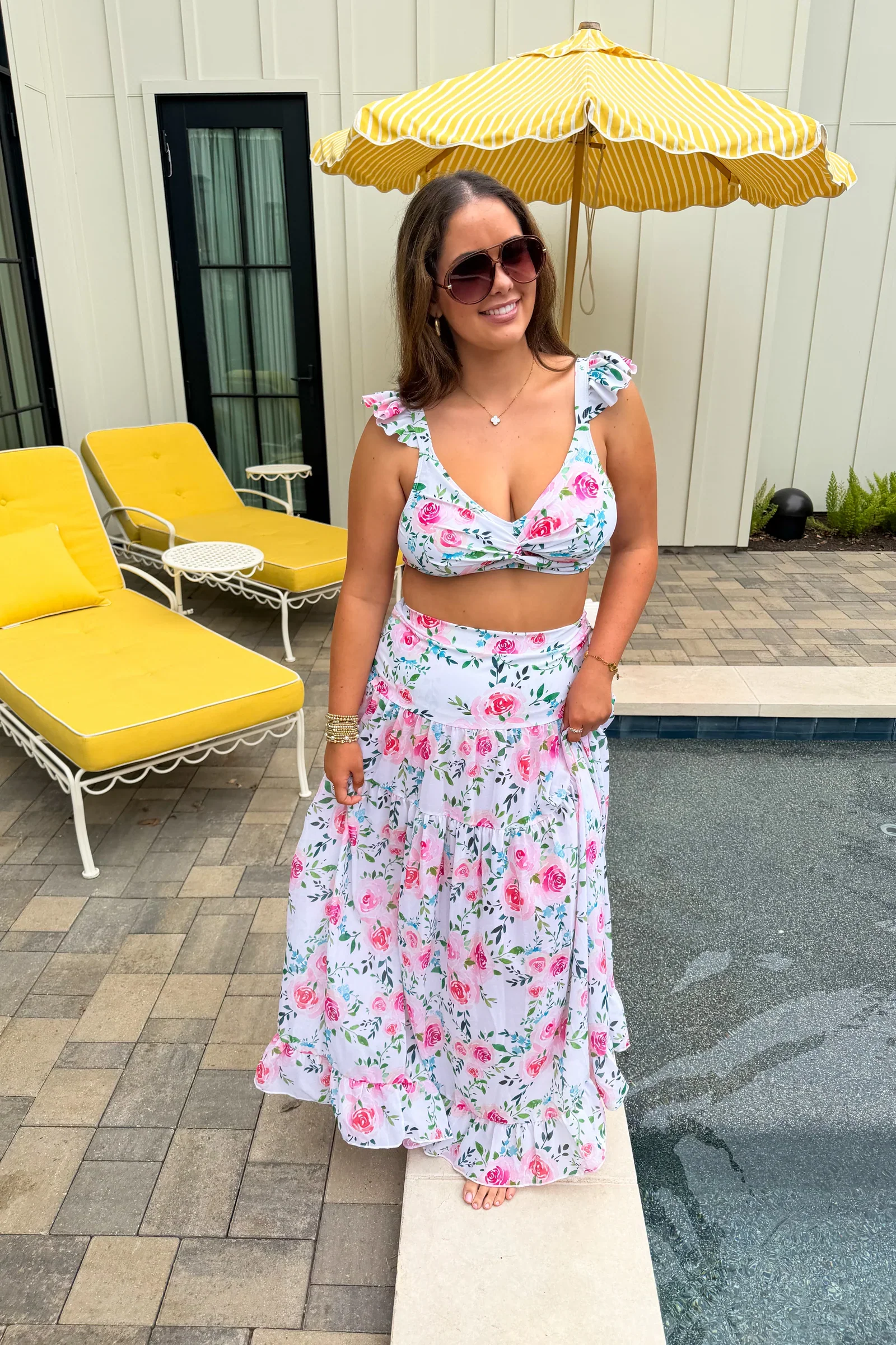PREORDER: Floral Capri Chic Swim Set - Image 6