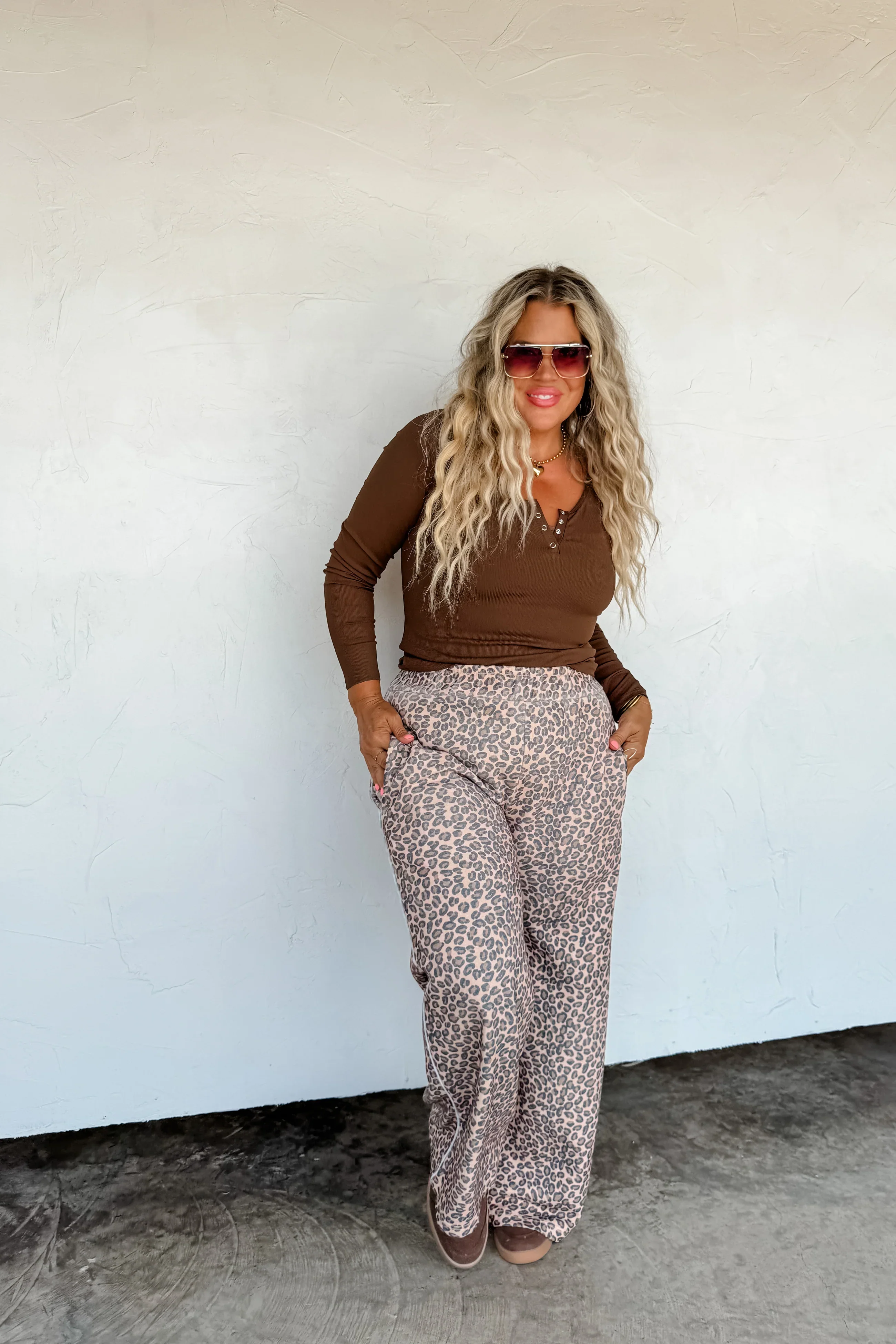 PREORDER: Floral & Cheetah Drift Away Joggers - Image 10
