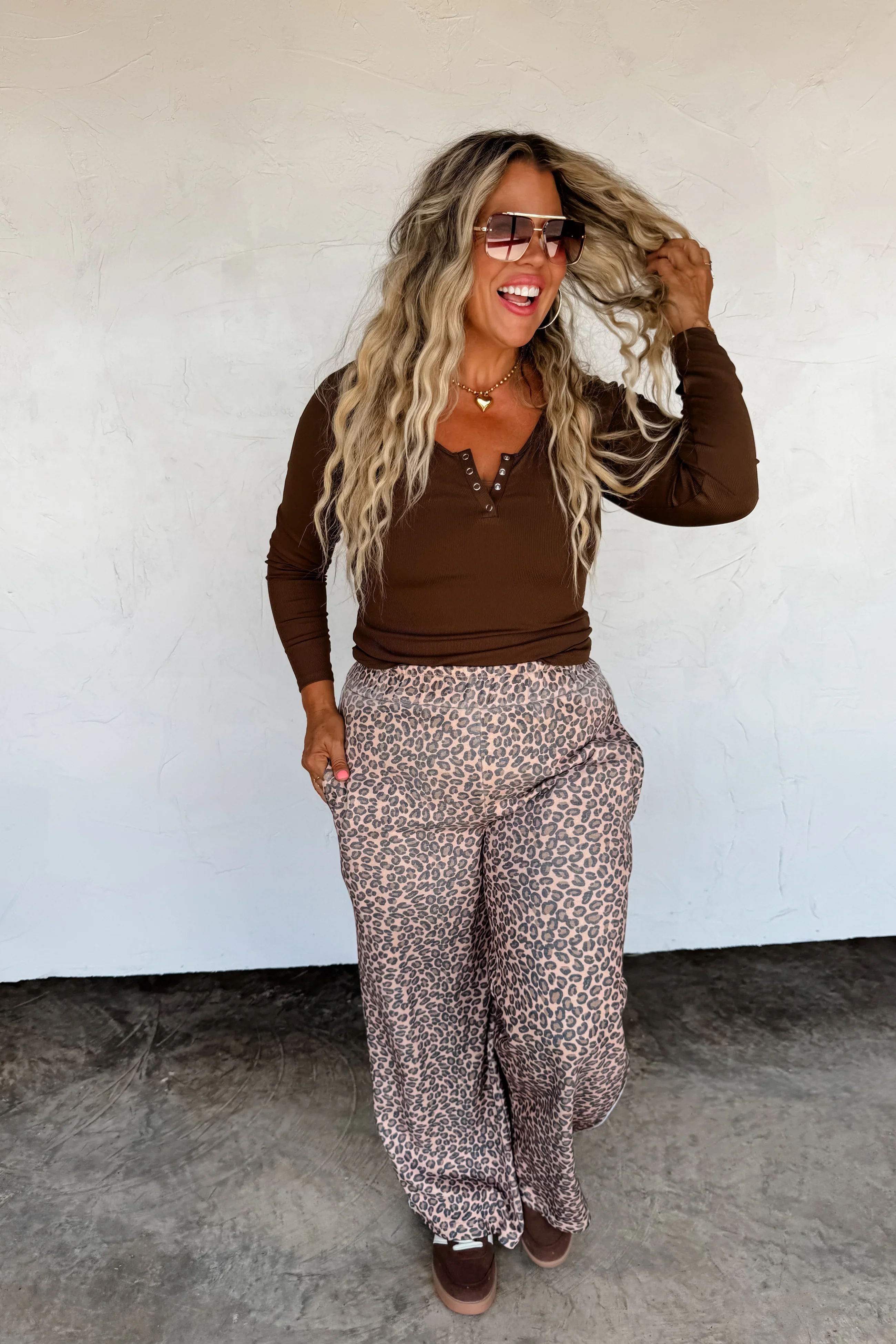 PREORDER: Floral & Cheetah Drift Away Joggers - Image 11