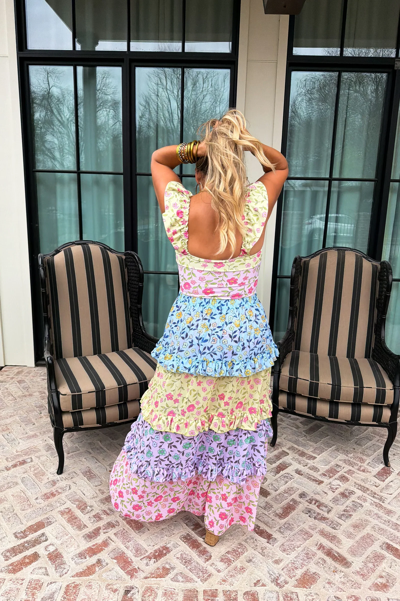 PREORDER: Floral Rainbow Swim Set - Image 4