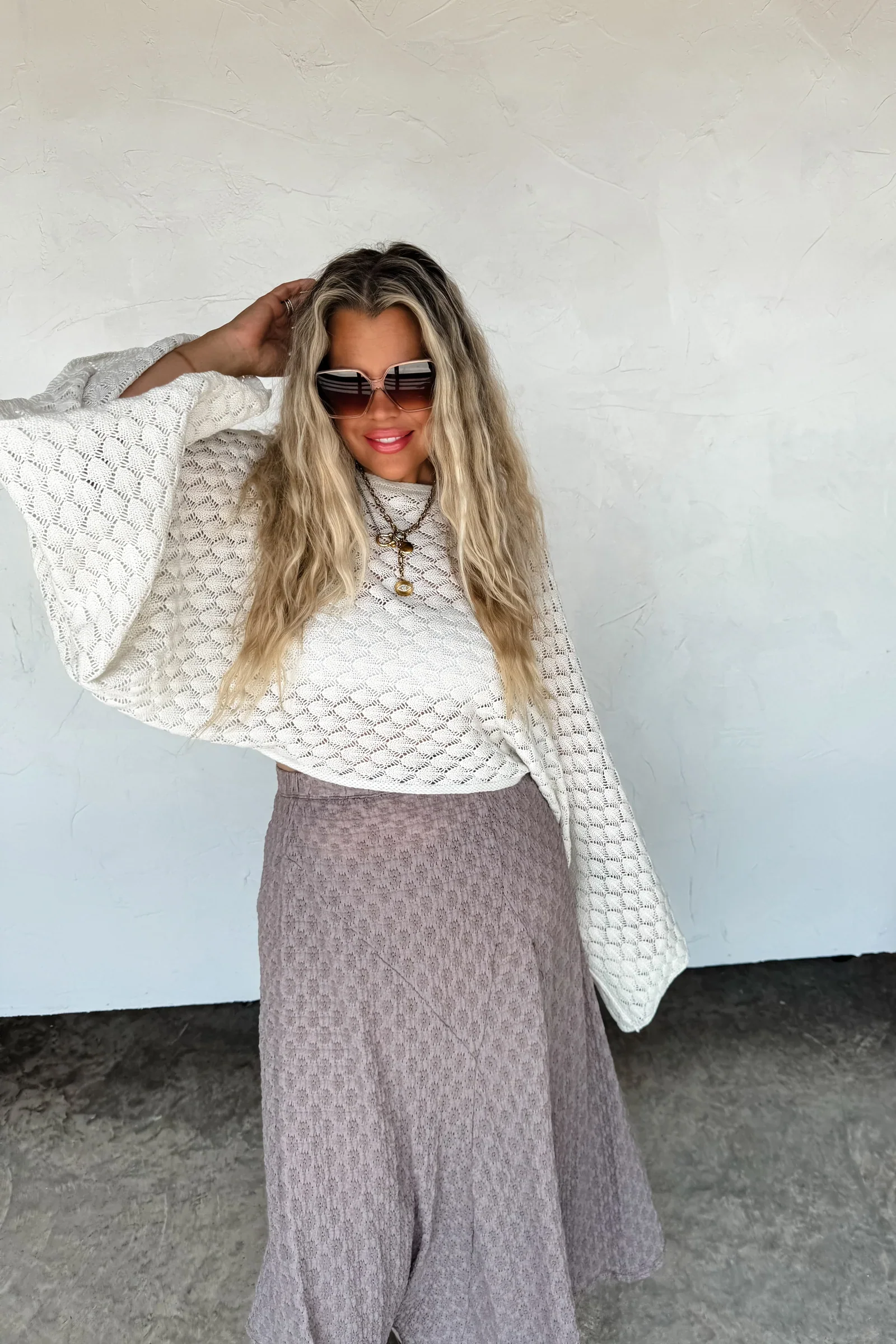 PREORDER: Free Spirit Bell Sleeve Top - Image 3