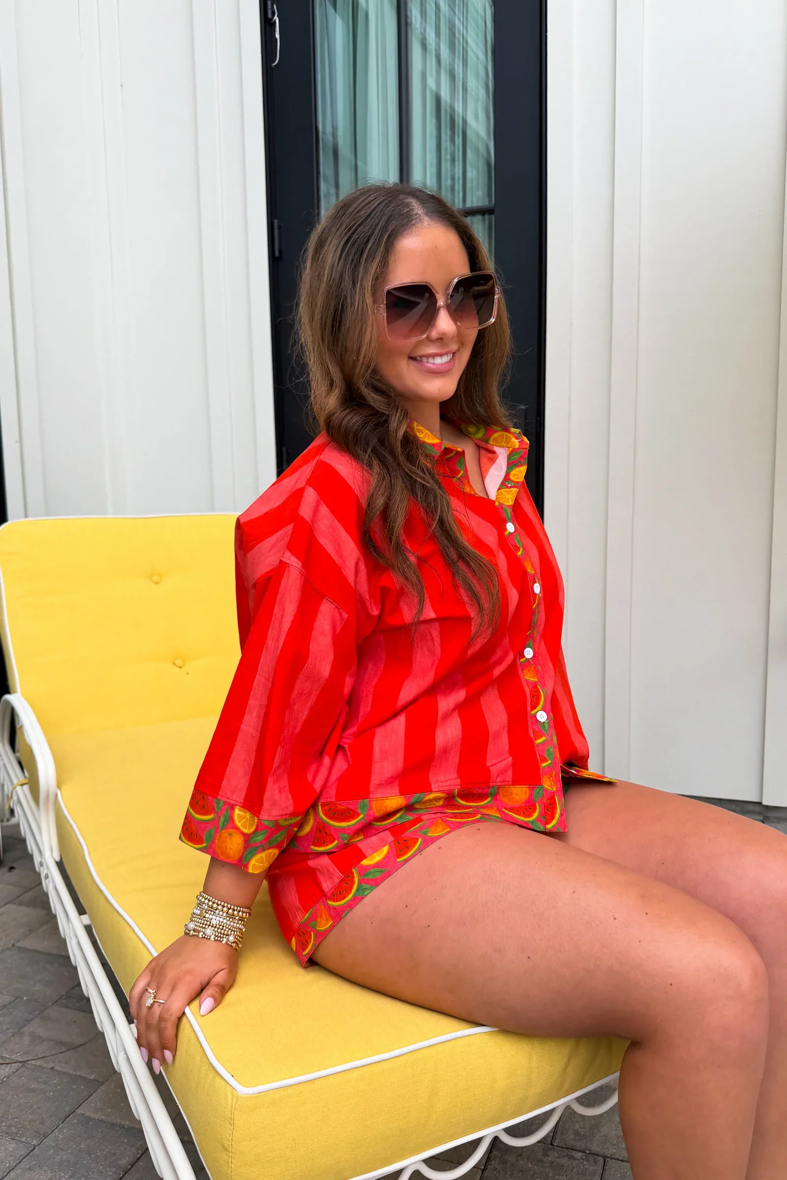 PREORDER: Fruit Salad Button Down Top - Image 3