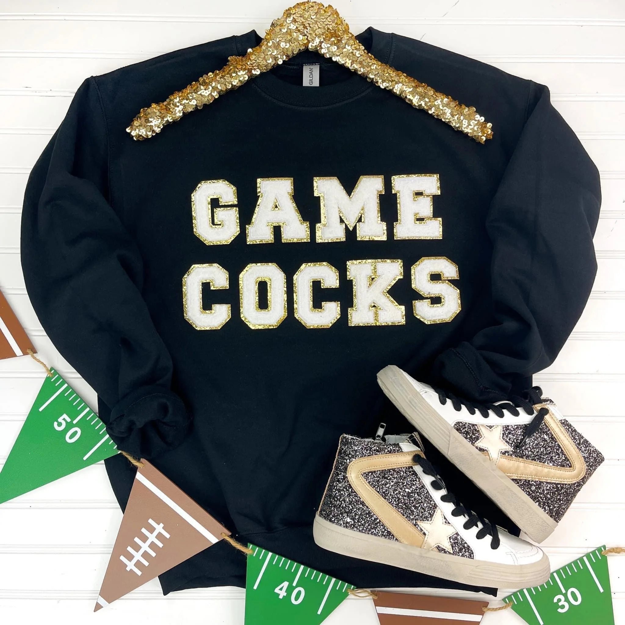 Game Day Patch Sweatshirt - Lots of Team Options! - RTS - Image 3