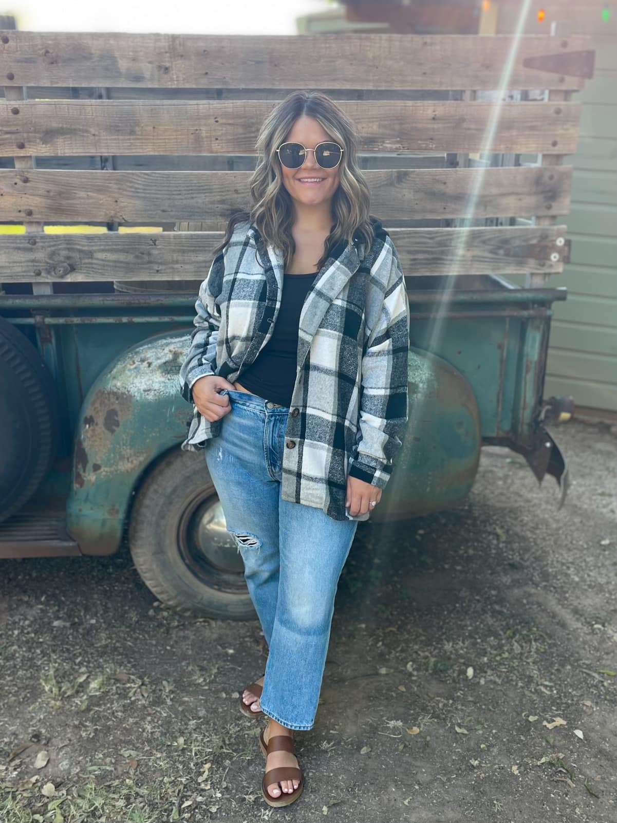 Jackson Plaid Shacket in Two Colors - RTS - Image 3