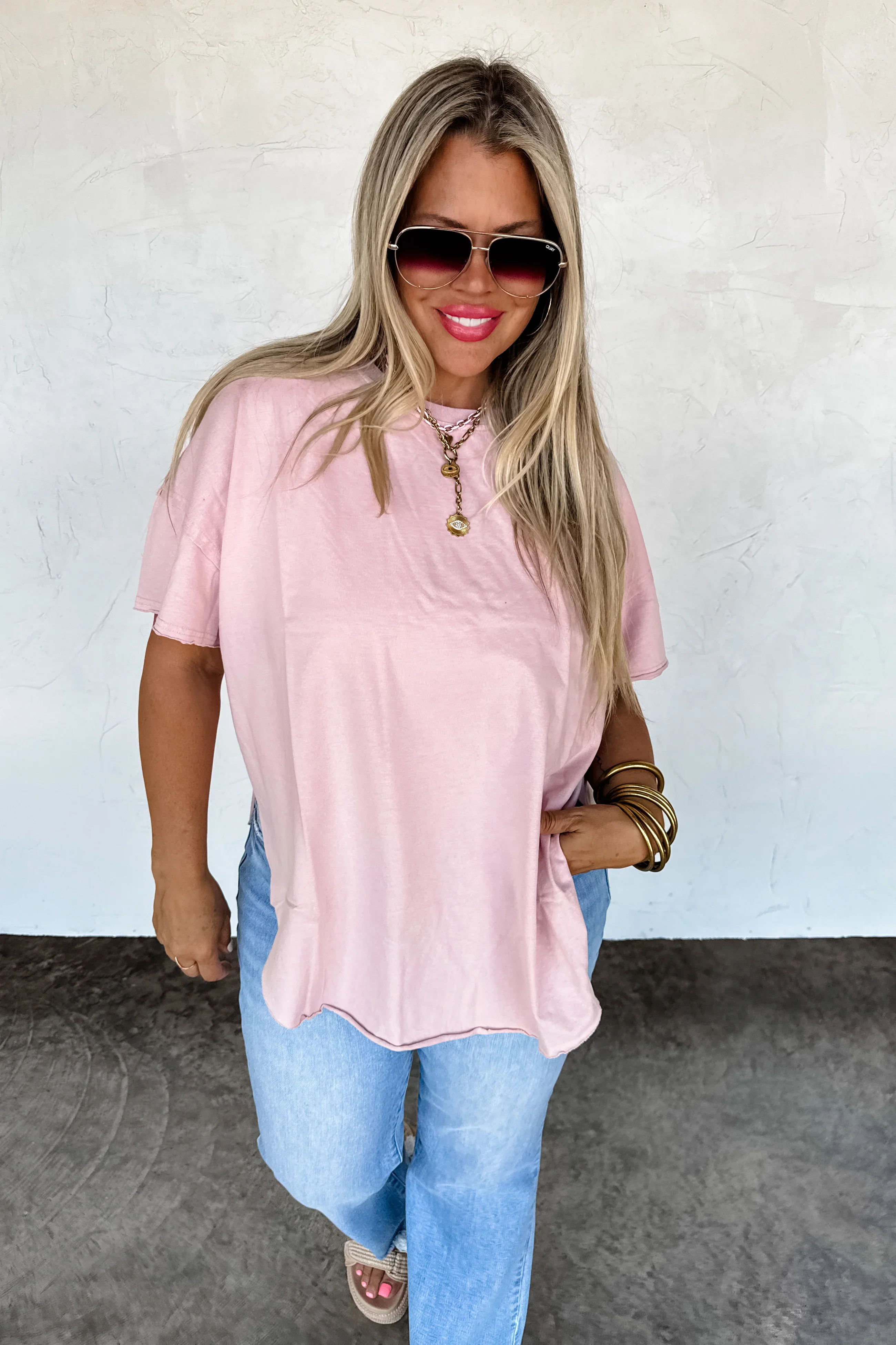 PREORDER: Joey Washed Cotton Boyfriend Tee - Image 2