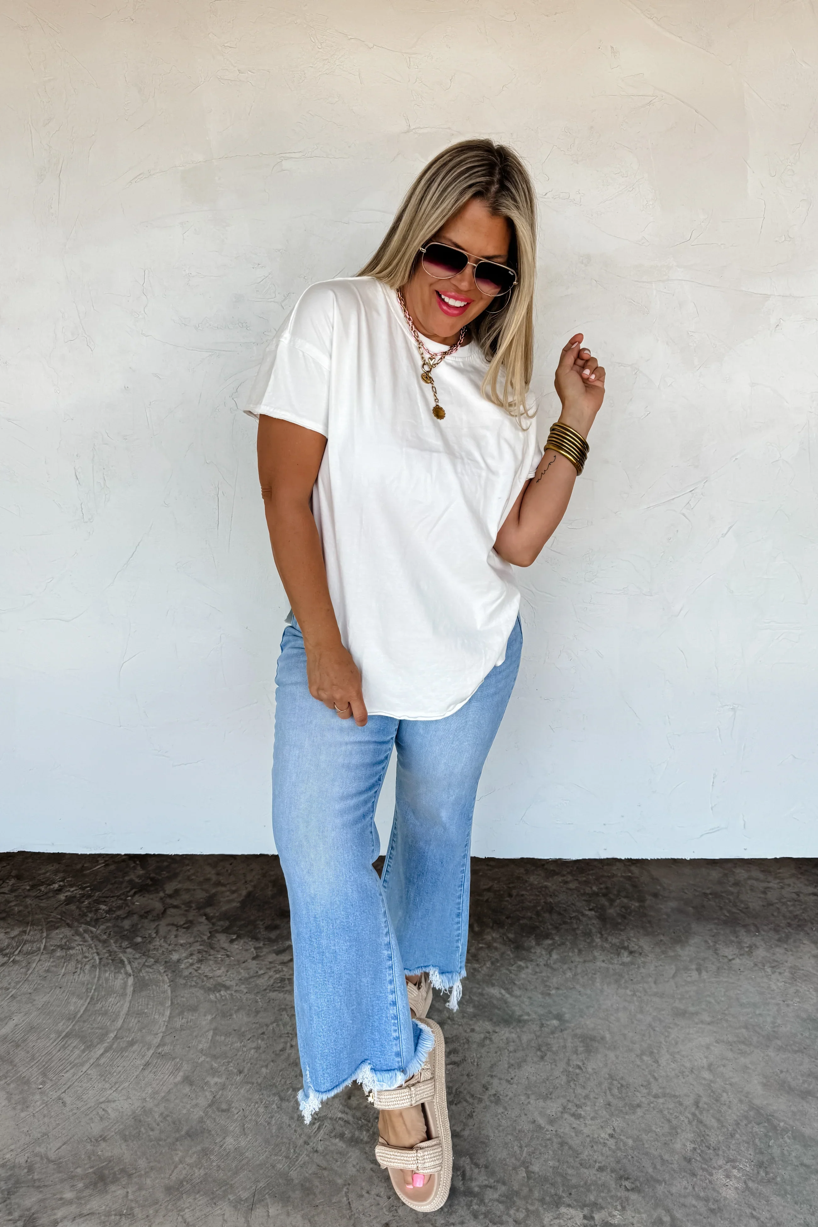 PREORDER: Joey Washed Cotton Boyfriend Tee - Image 9