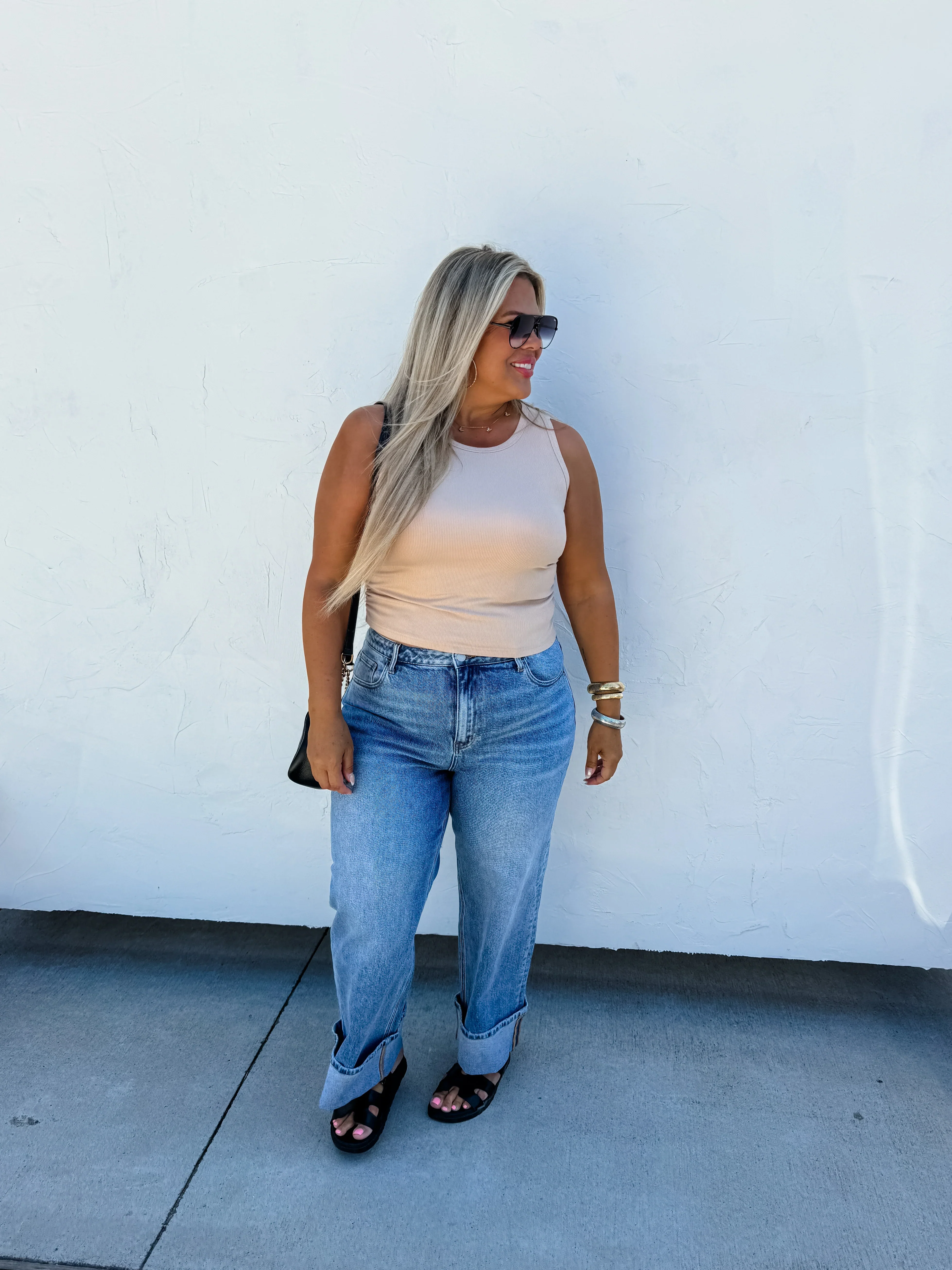 PREORDER: Jordan Wide Cuff Jeans - Image 11