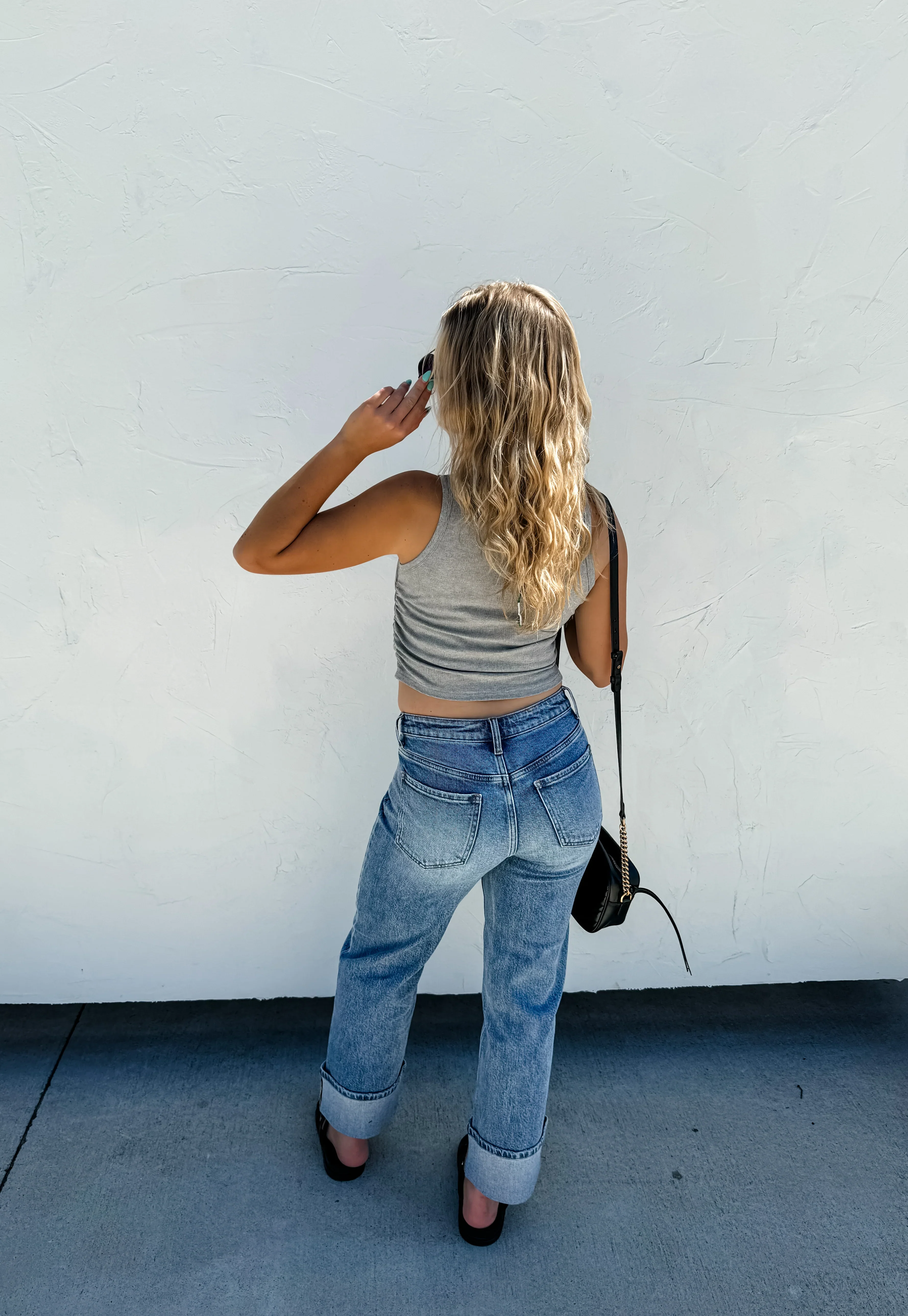 PREORDER: Jordan Wide Cuff Jeans - Image 9