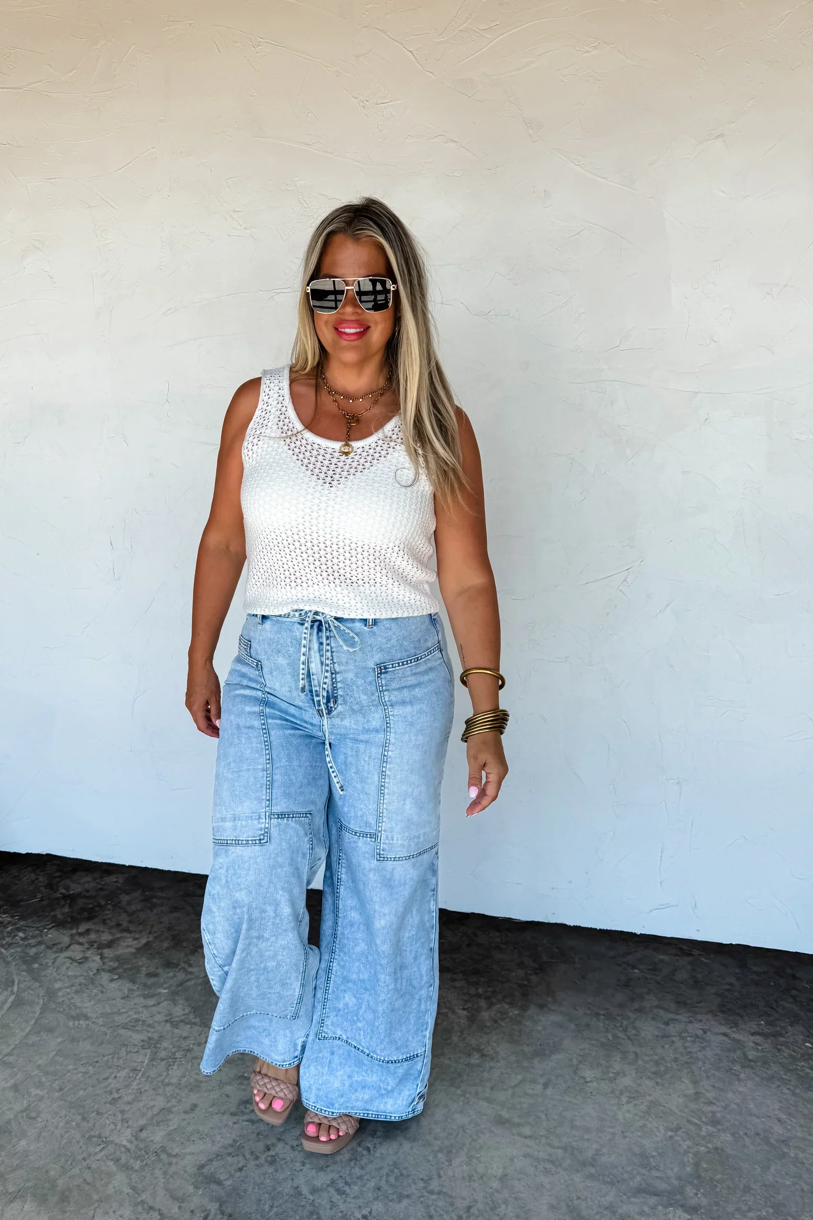 PREORDER: Jovie Tie Waist Jeans - Image 2