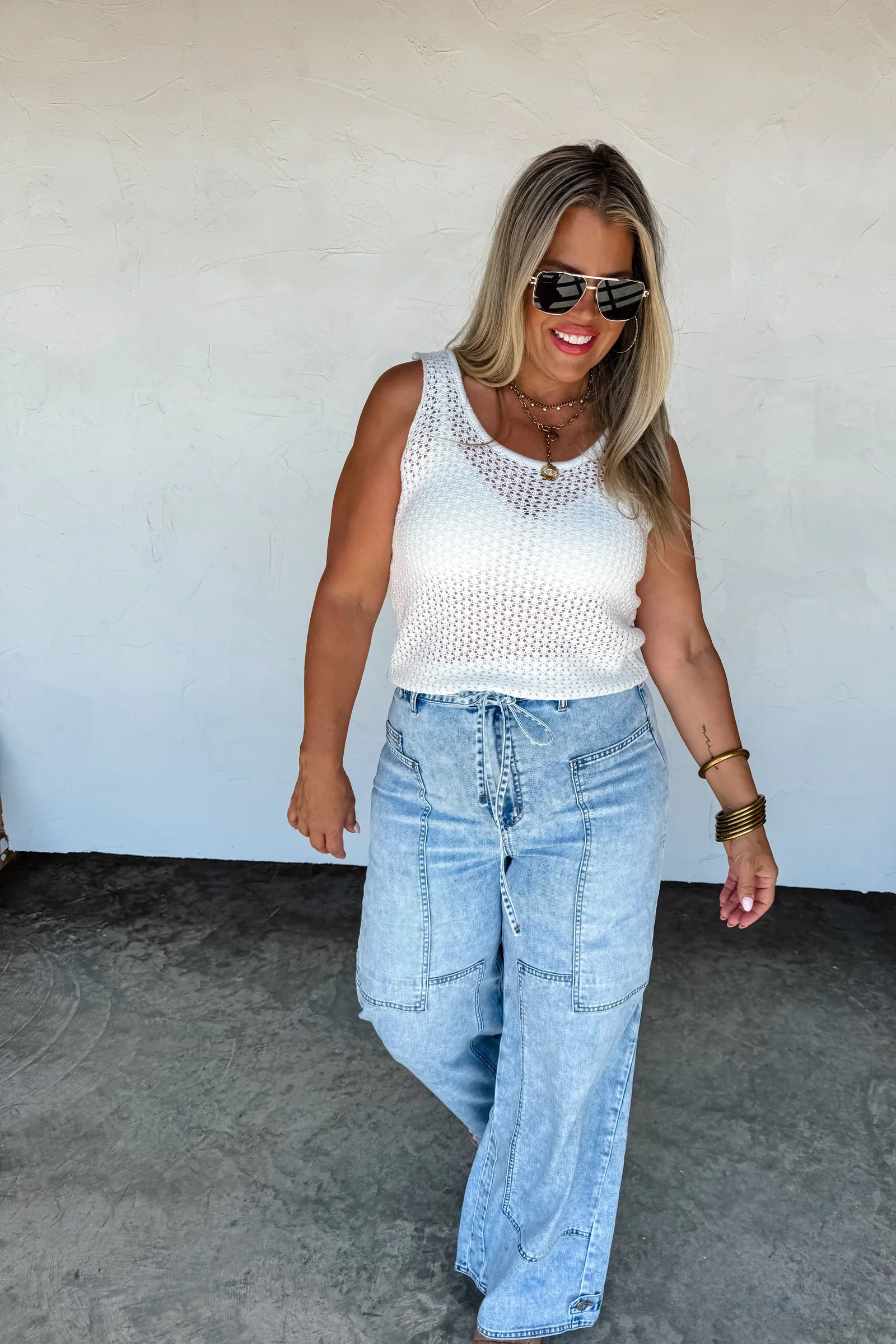 PREORDER: Jovie Tie Waist Jeans - Image 3